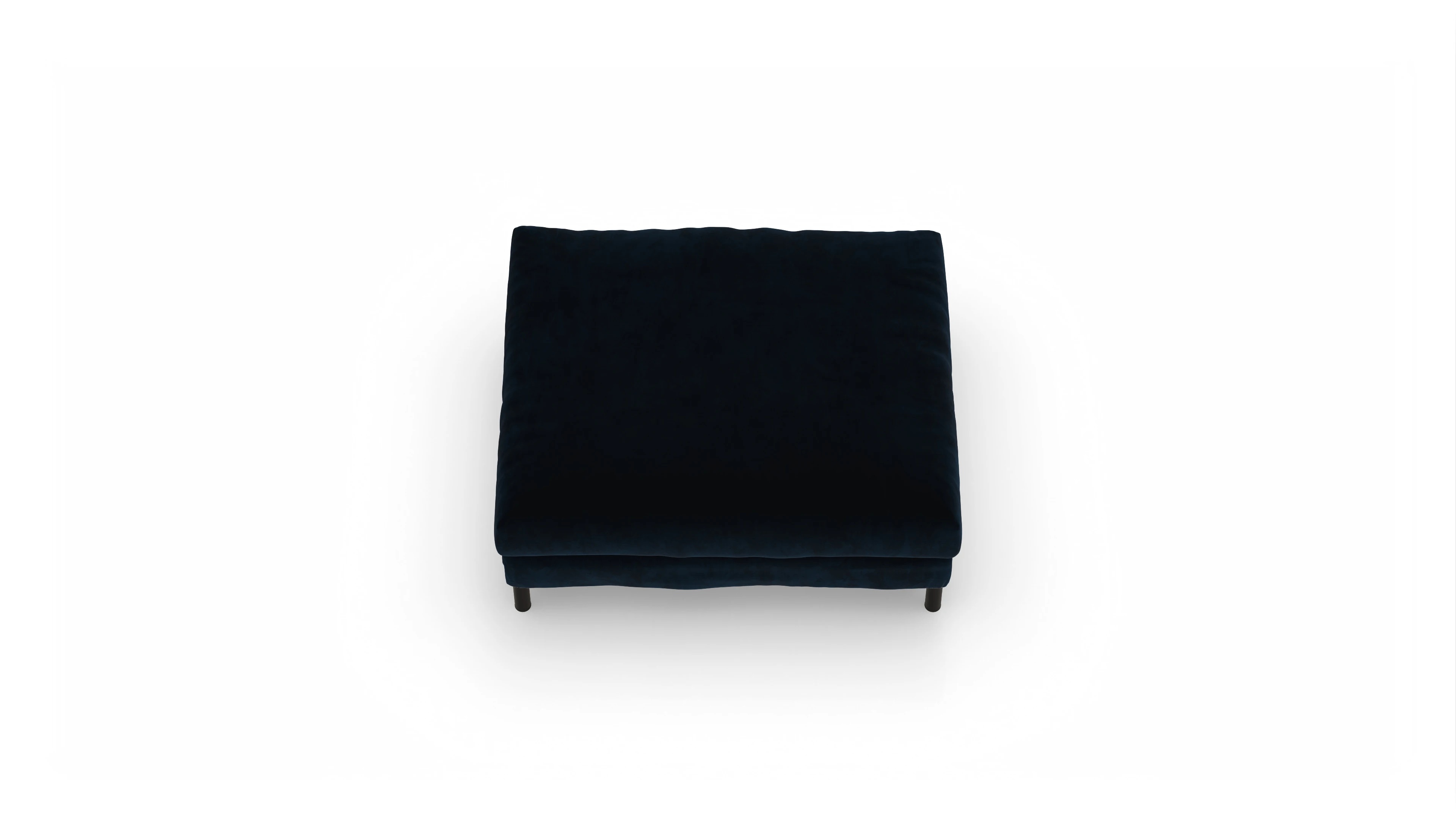 Ansicht des Produktes Faro Hocker in Samt blau