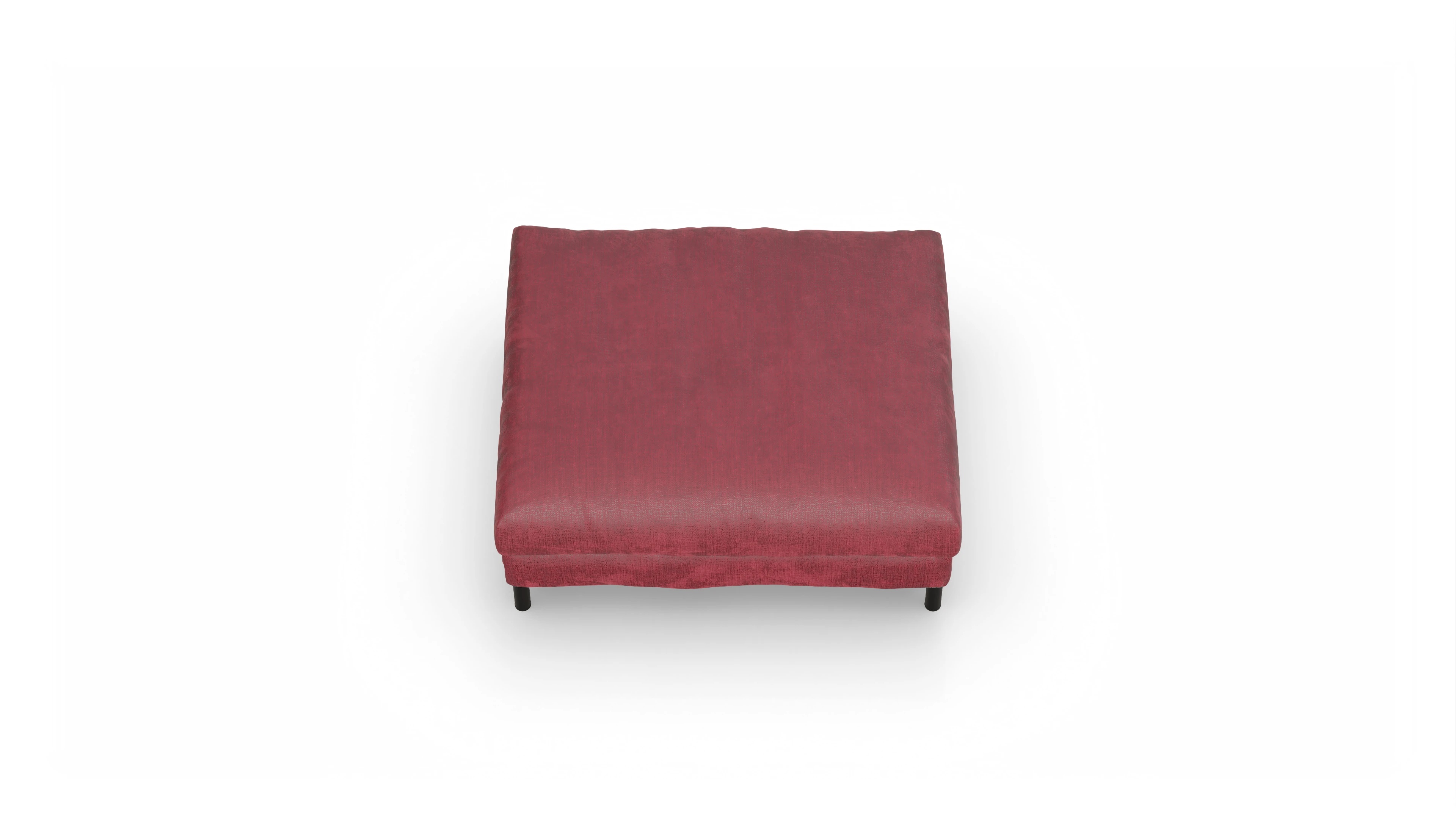 Ansicht des Produktes Faro Hocker in Stoff rot