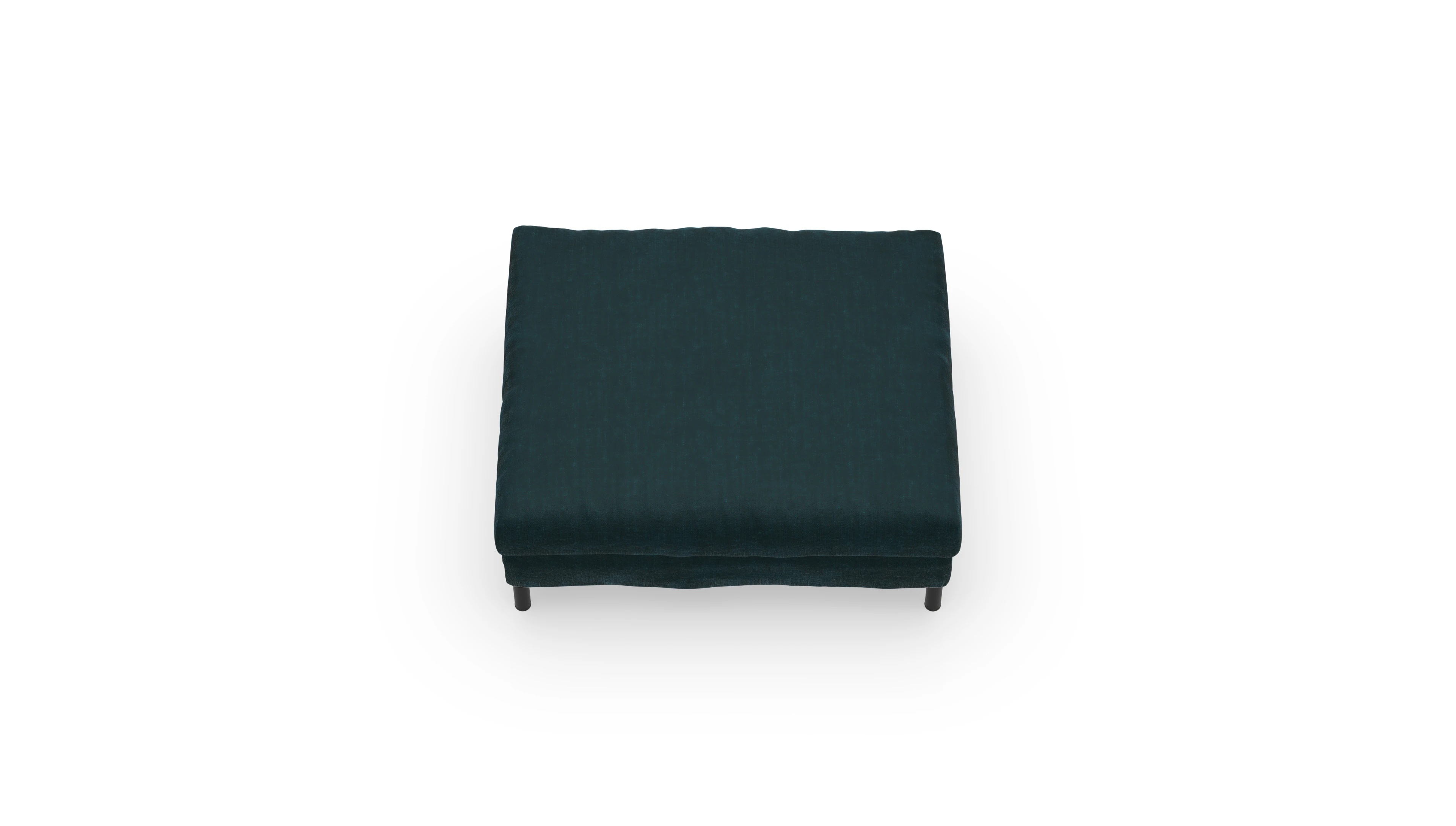 Ansicht des Produktes Faro Hocker in Stoff grün