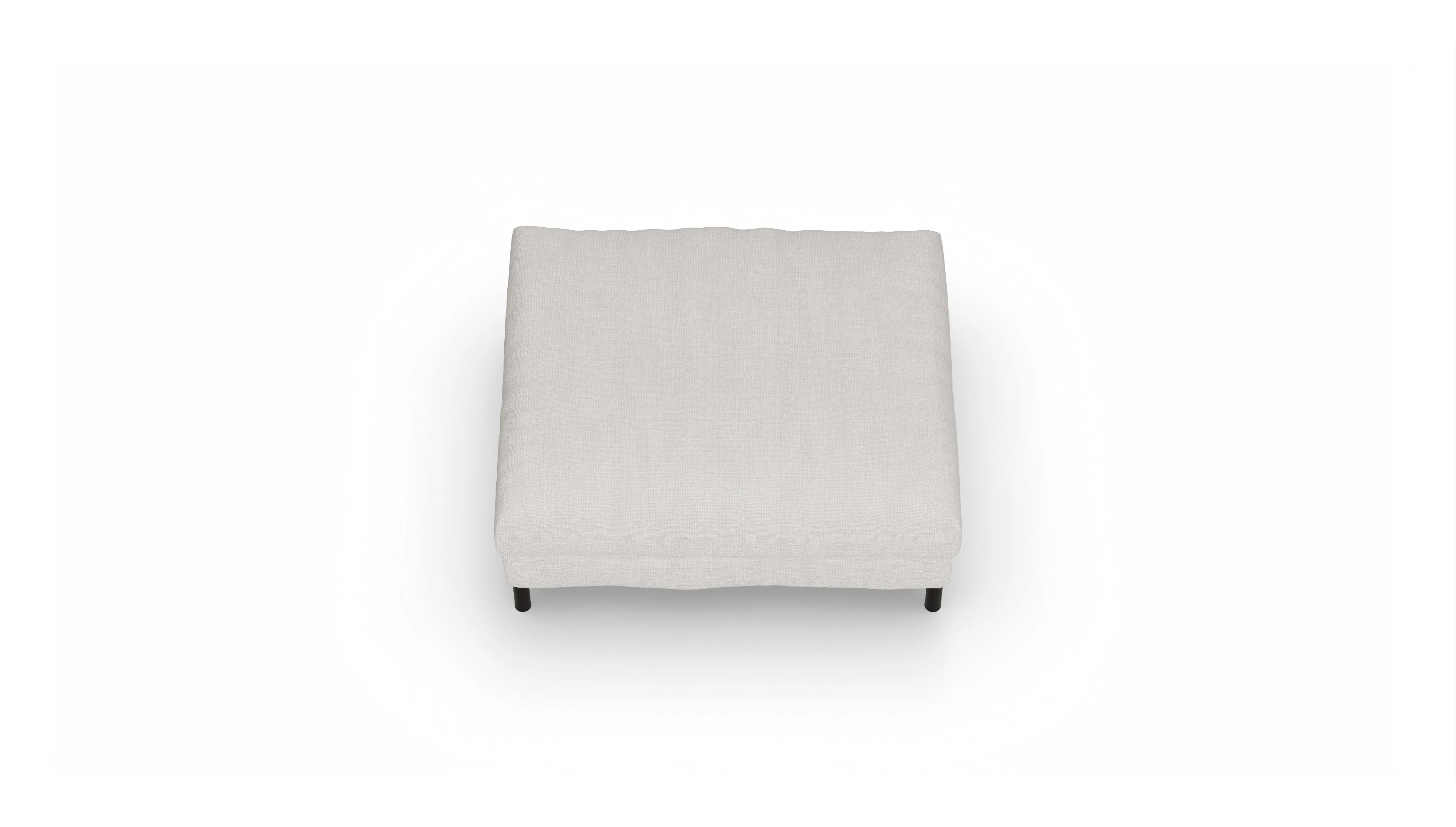 Ansicht des Produktes Faro Hocker in Stoff weiß