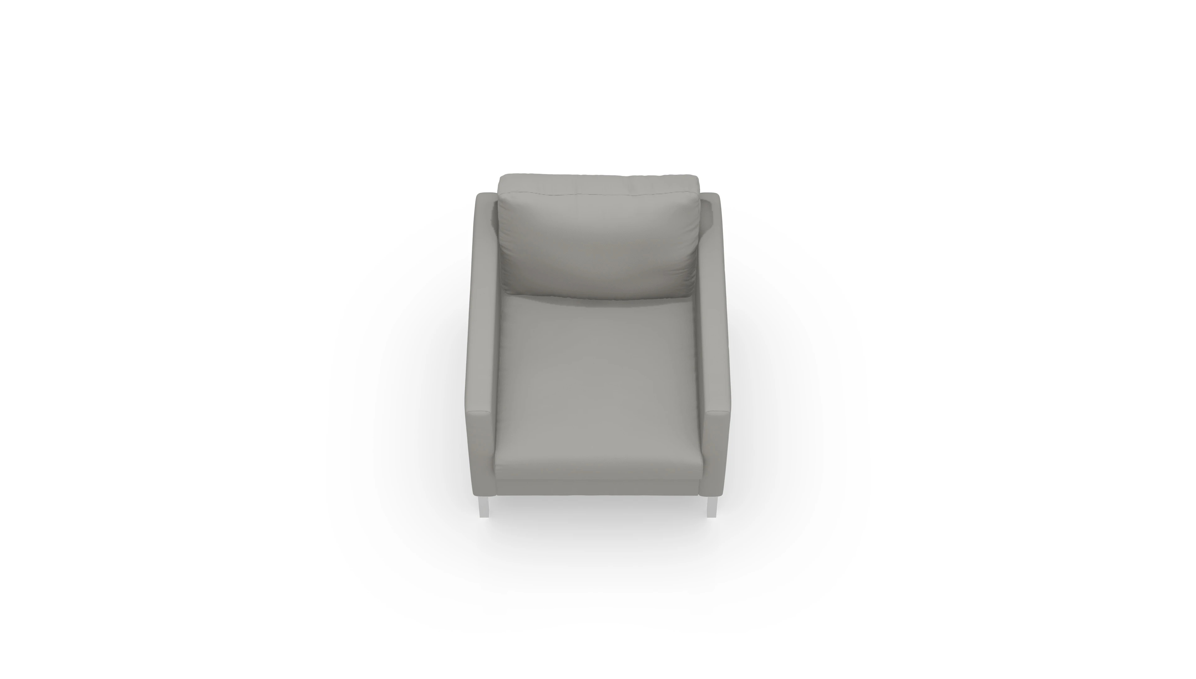 Ansicht des Produktes Jacobsen Sessel in Leder grau