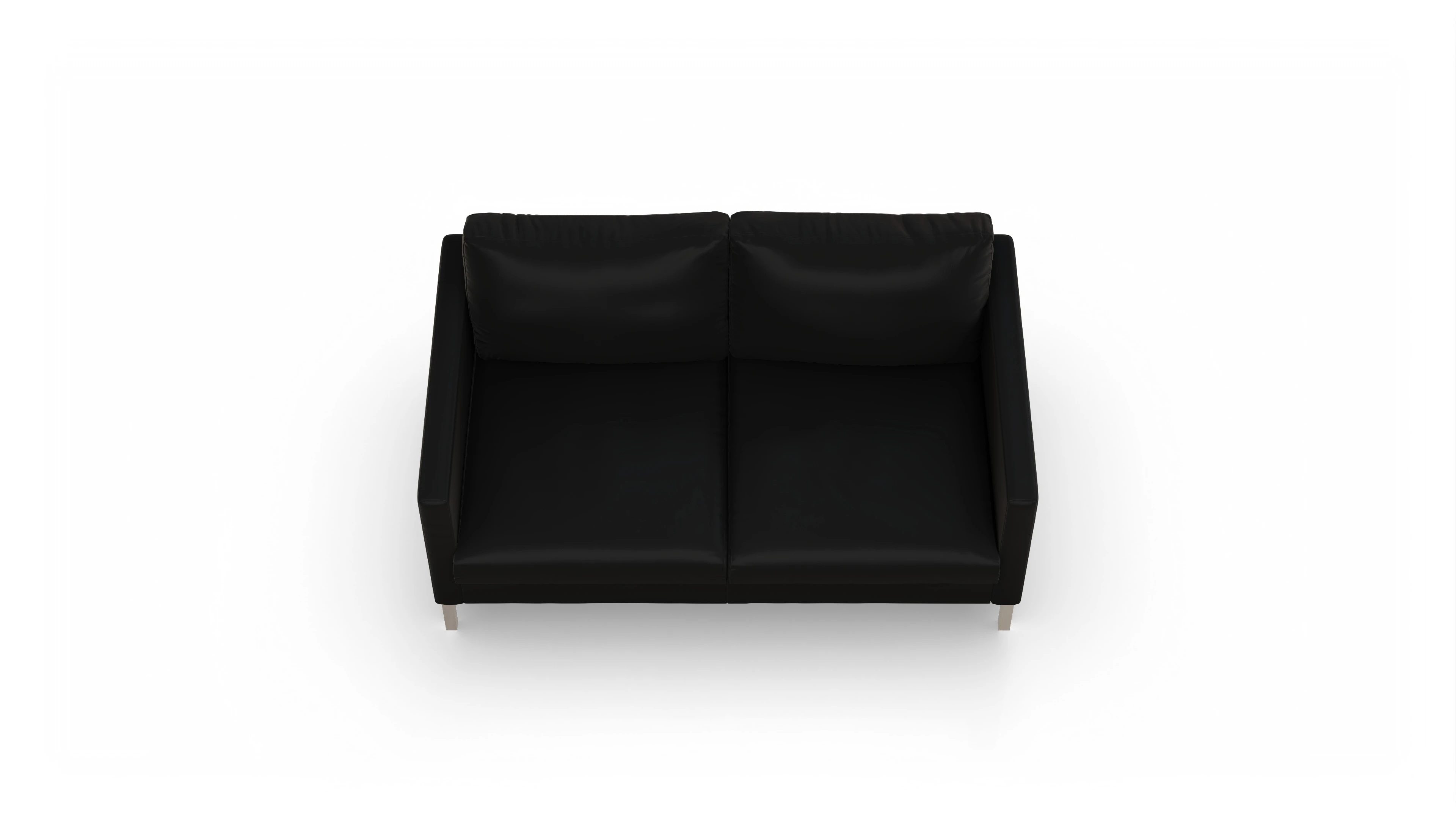 Ansicht des Produktes Jacobsen 2-Sitzer in Leder schwarz