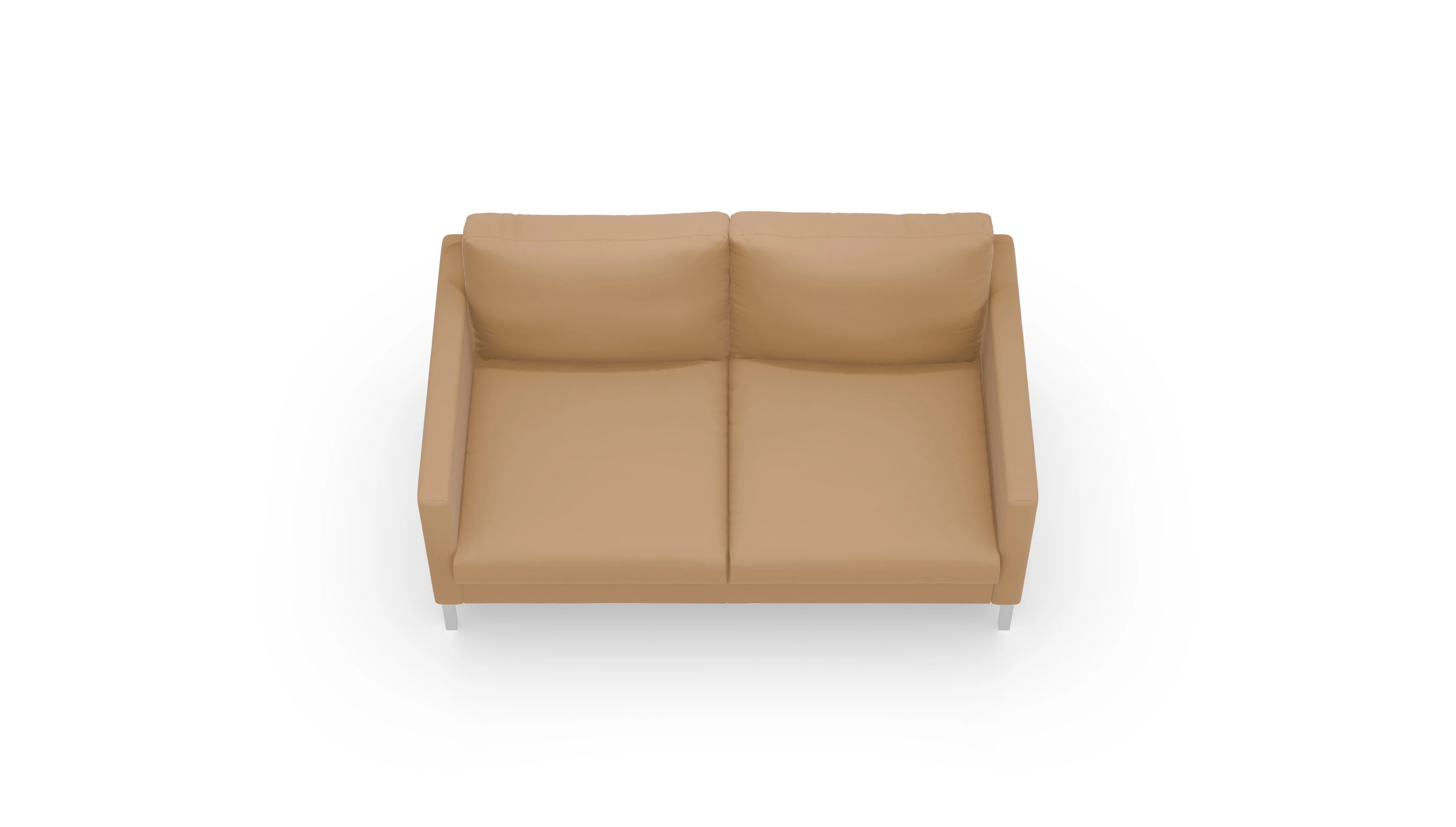 Designer-Sofa Jacobsen in Leder Ansicht des Produktes Jacobsen 2-Sitzer in Leder braun