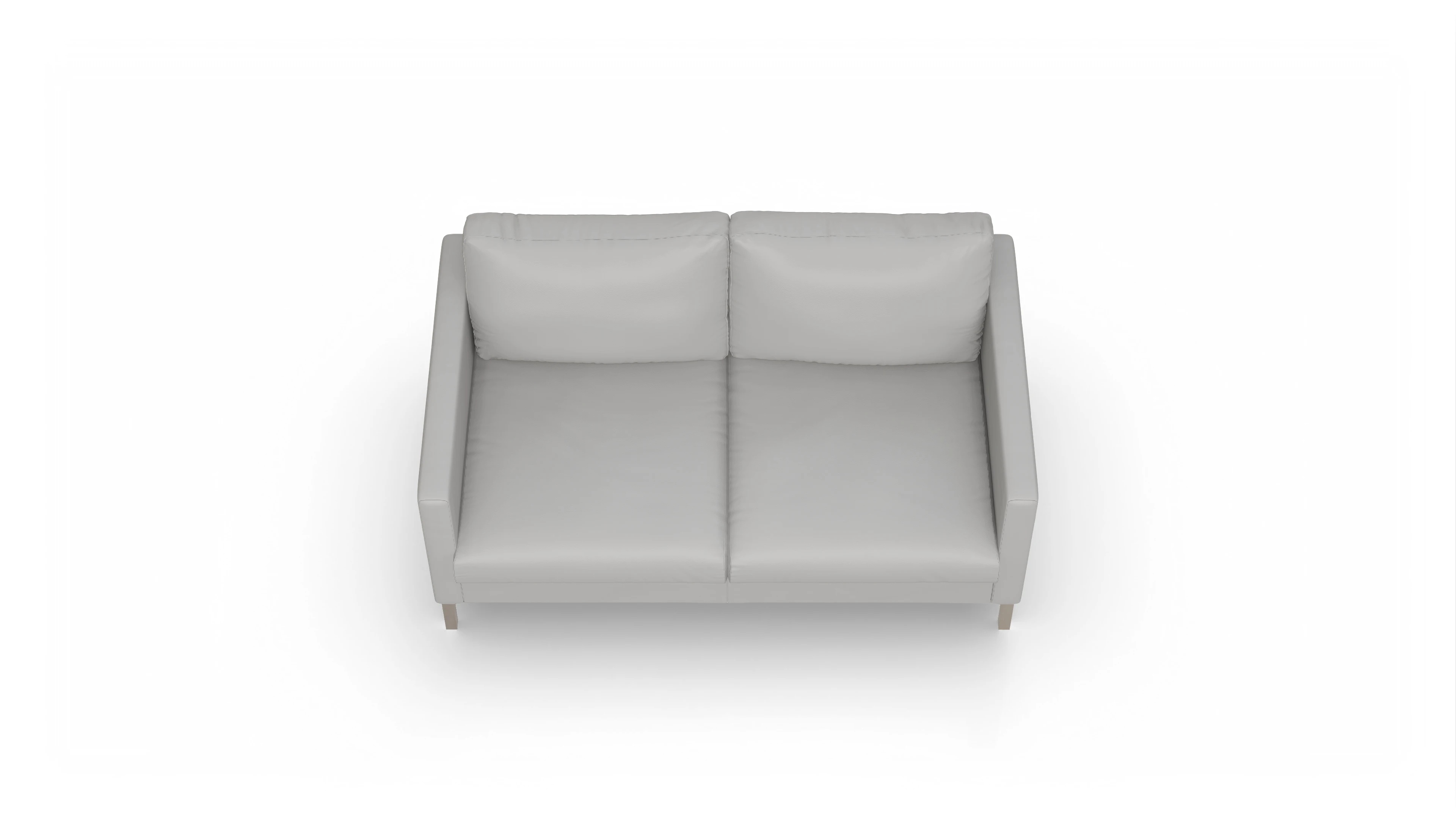 Ansicht des Produktes Jacobsen 2-Sitzer in Leder weiß