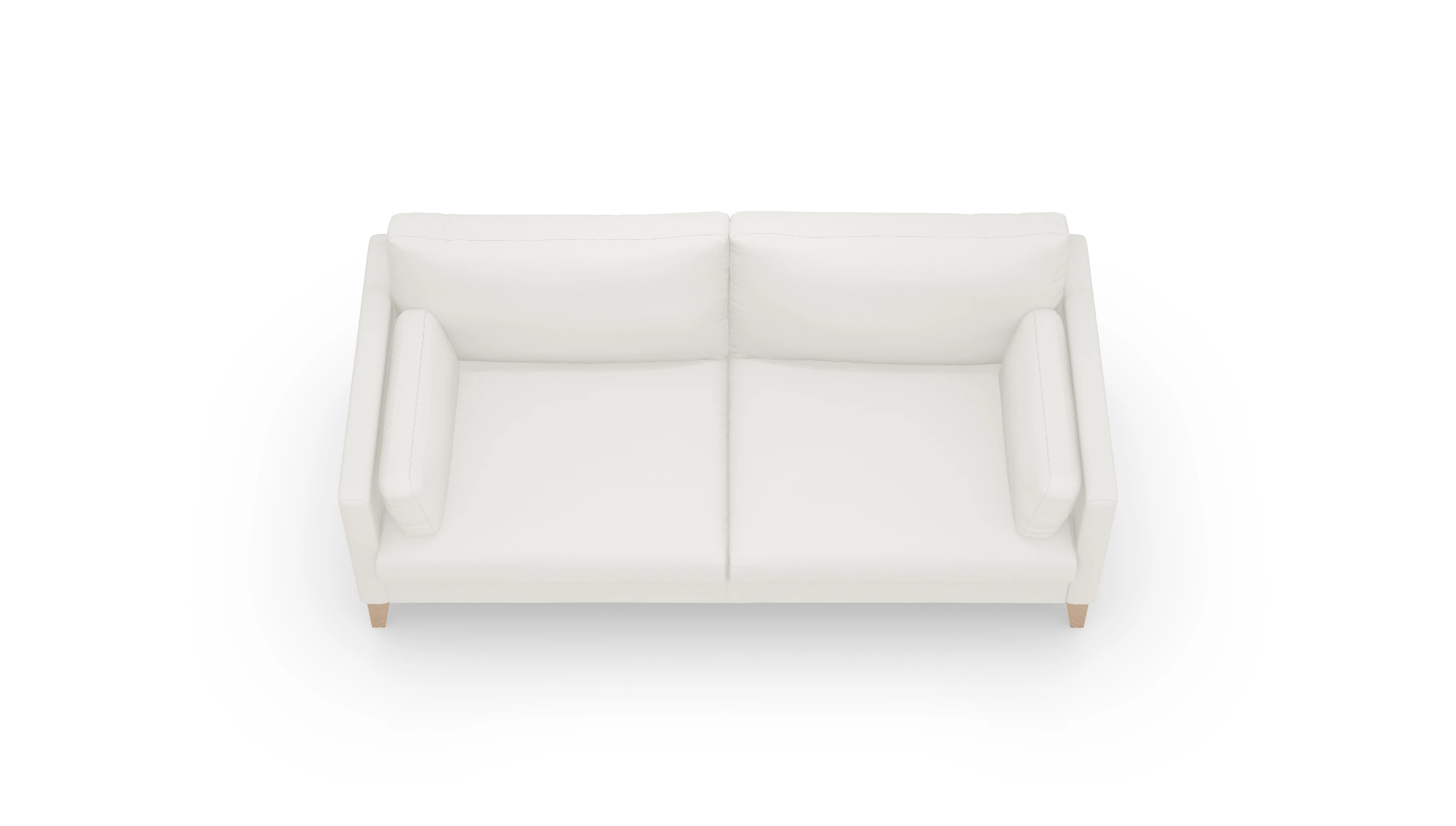 Ansicht des Produktes Jensen 2,5-Sitzer in Leder weiß