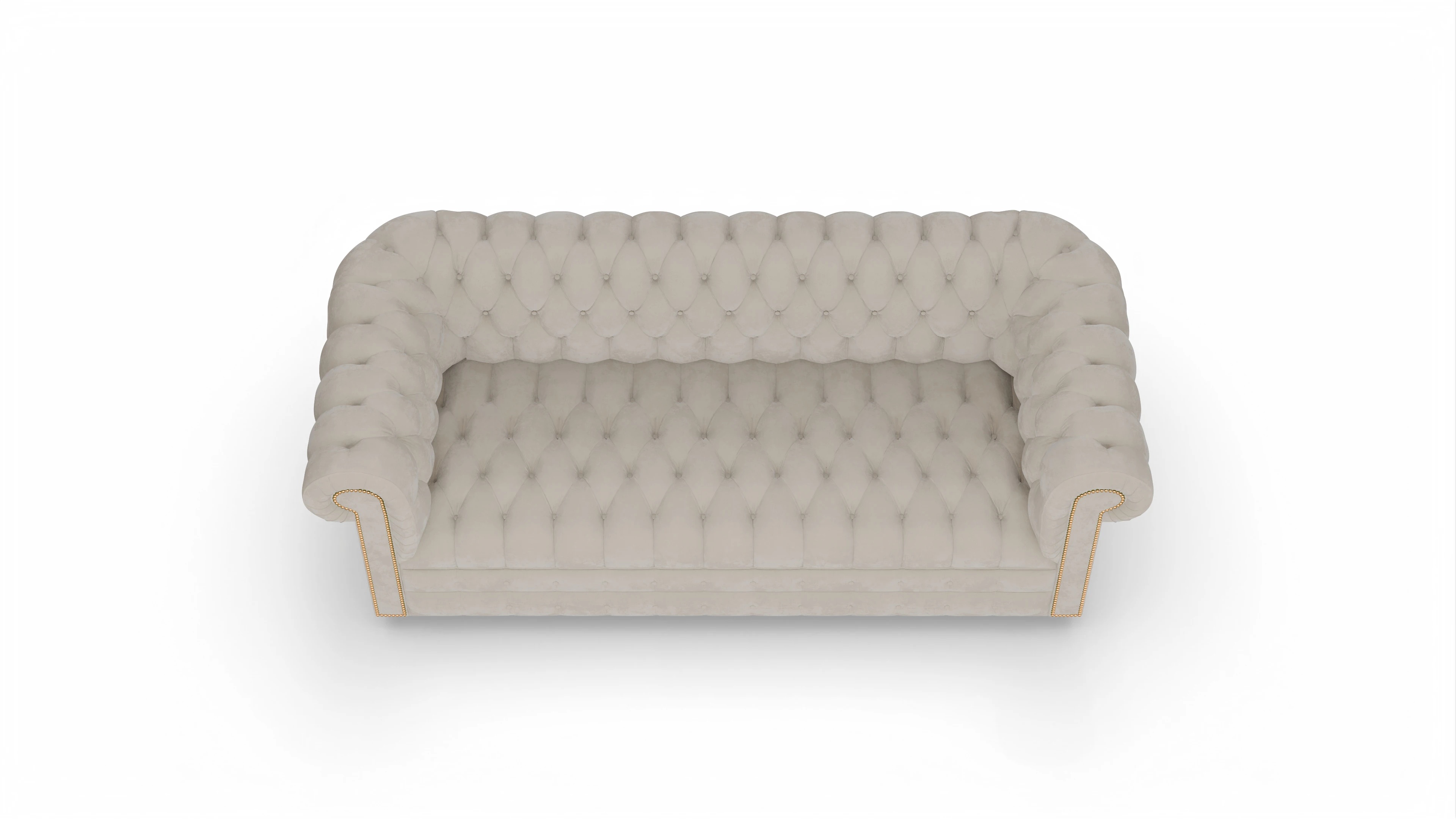 Ansicht des Produktes Osmond 3-Sitzer in Samt beige