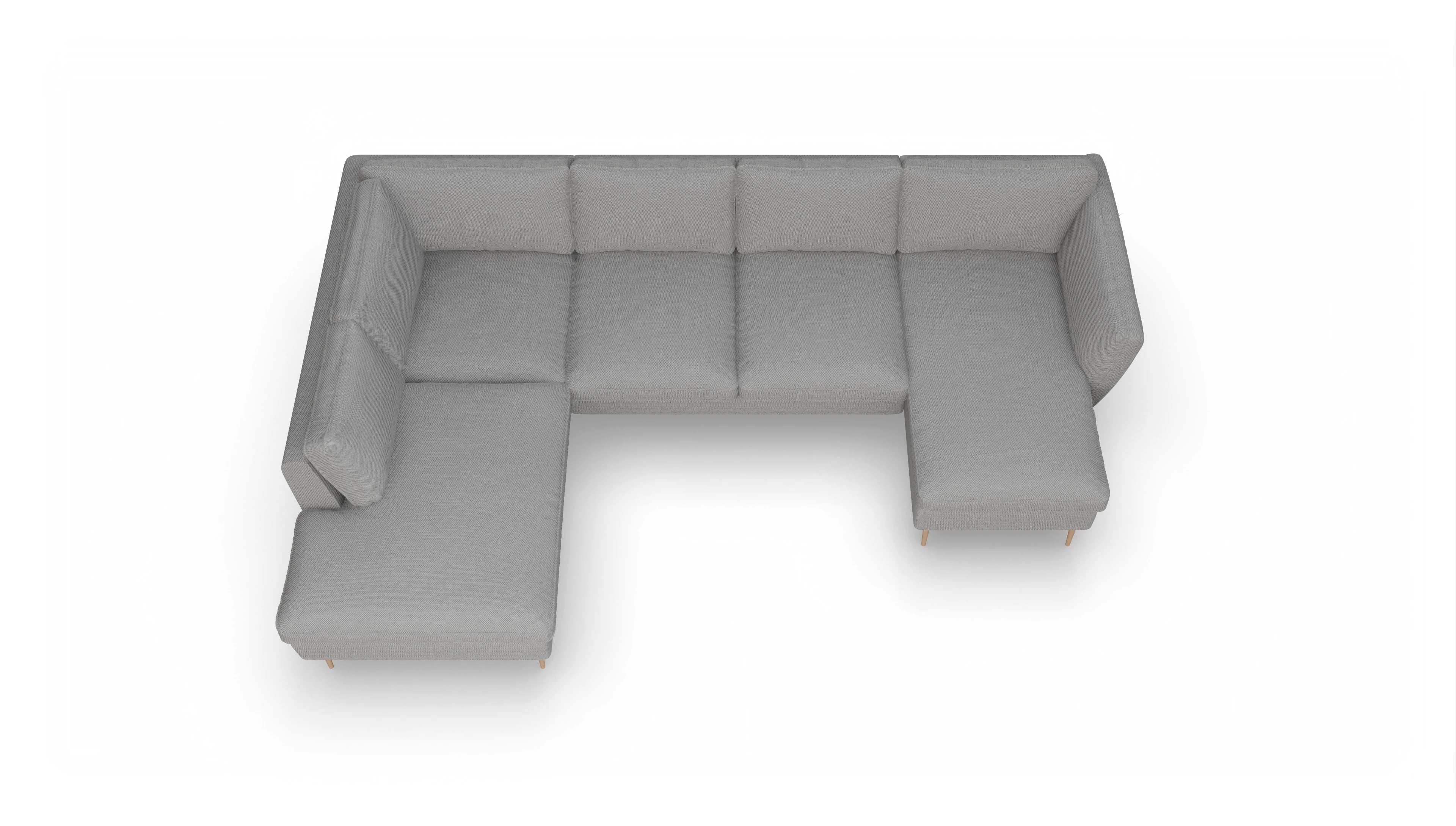 Ansicht des Produktes Karlsen Ecksofa Links in Stoff grau