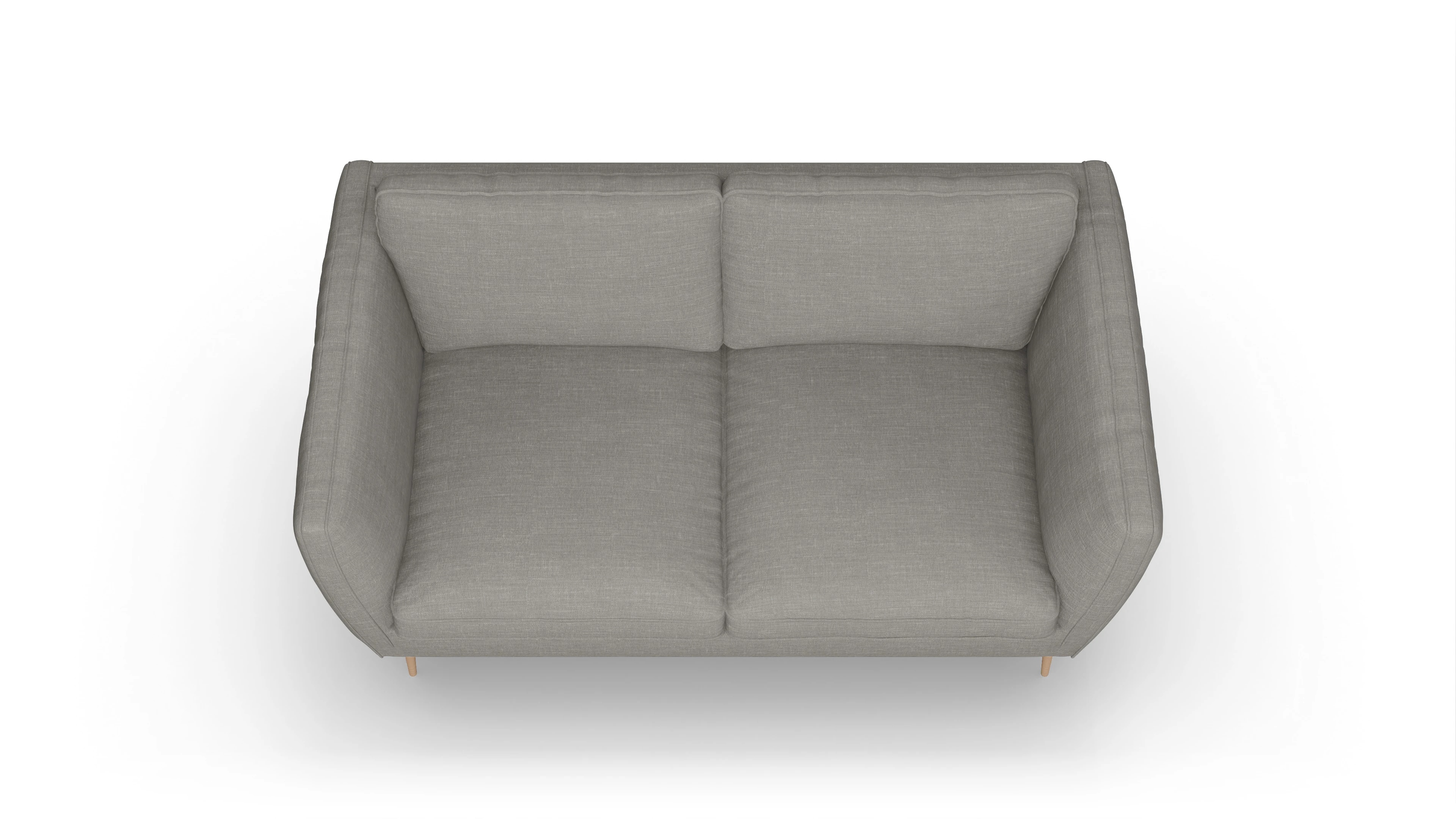 Ansicht des Produktes Karlsen 2-Sitzer in Stoff grau
