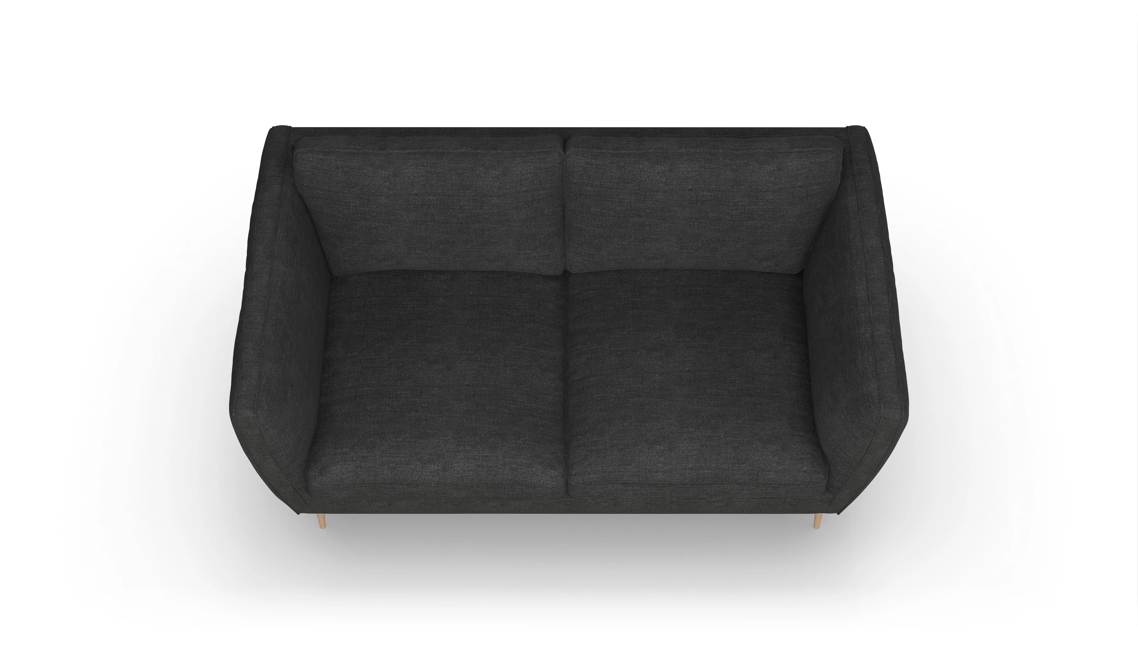 Ansicht des Produktes Karlsen 2-Sitzer in Stoff schwarz