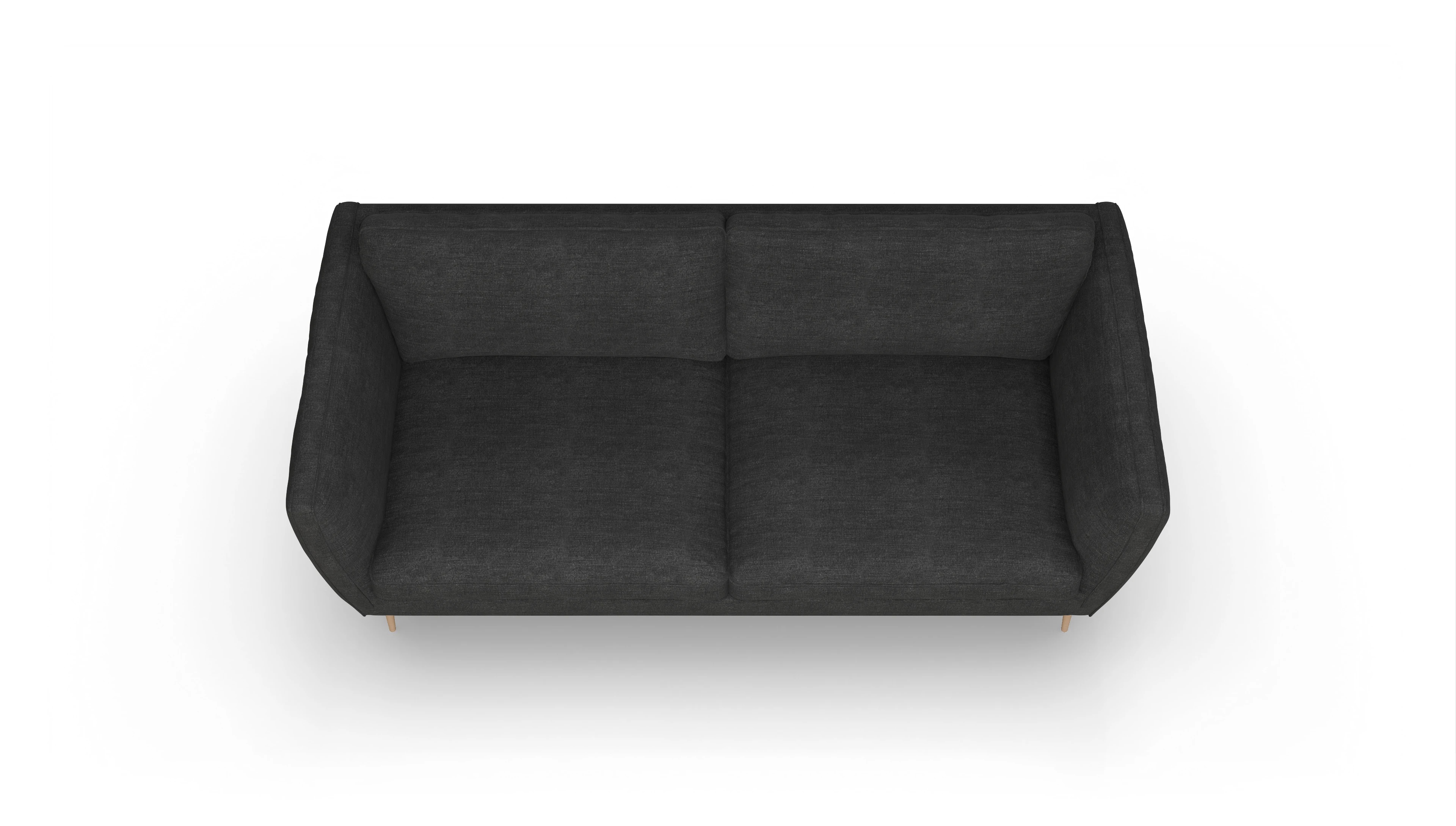 Ansicht des Produktes Karlsen 3-Sitzer in Stoff schwarz