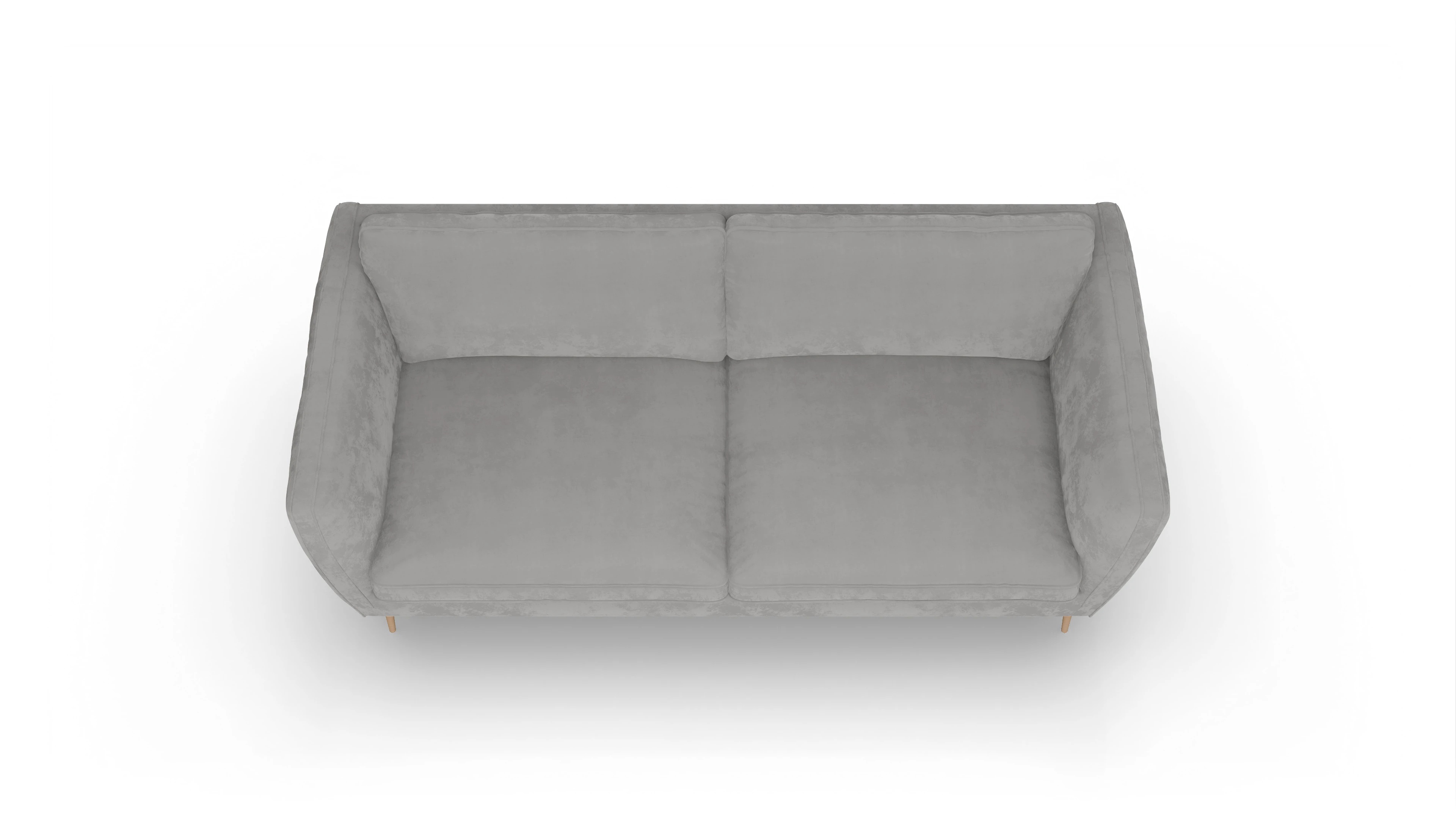 Ansicht des Produktes Karlsen 3-Sitzer in Samt grau