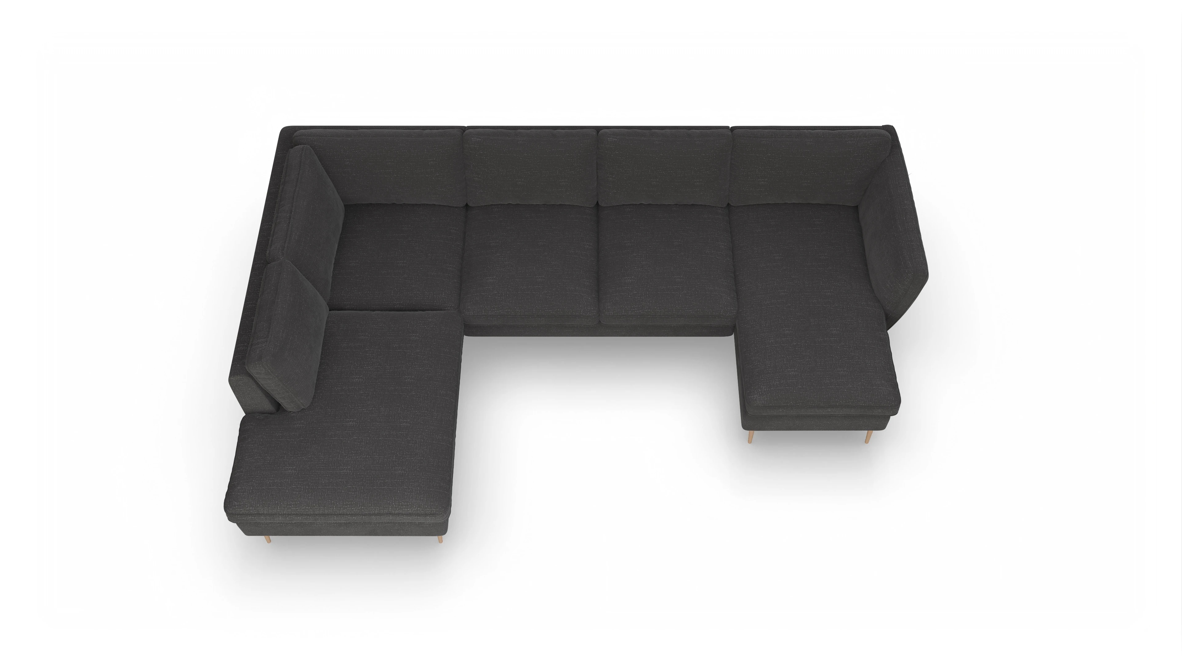 Ansicht des Produktes Karlsen Ecksofa Links in Stoff grau