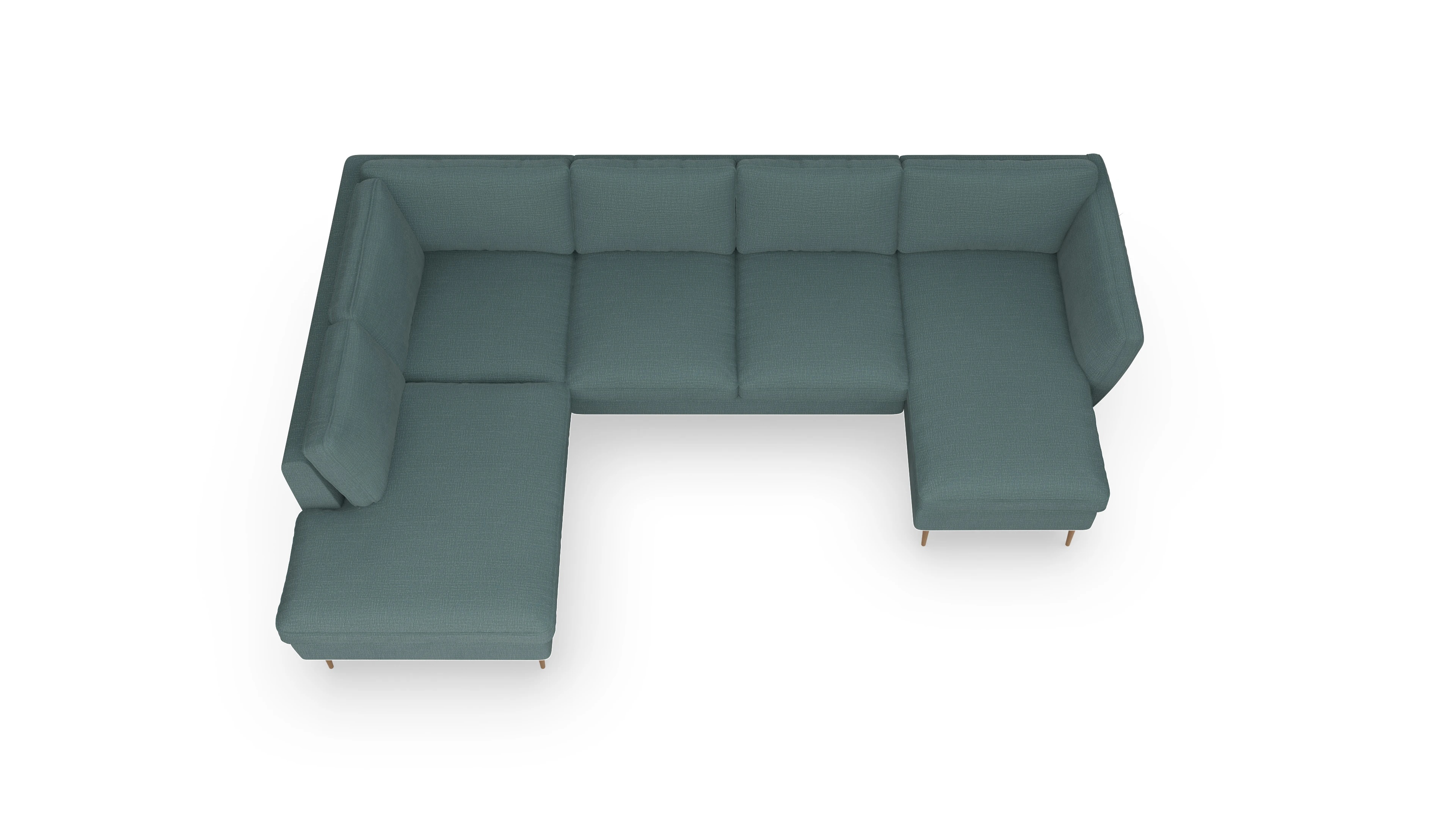 Ansicht des Produktes Karlsen Ecksofa Links in Stoff blau