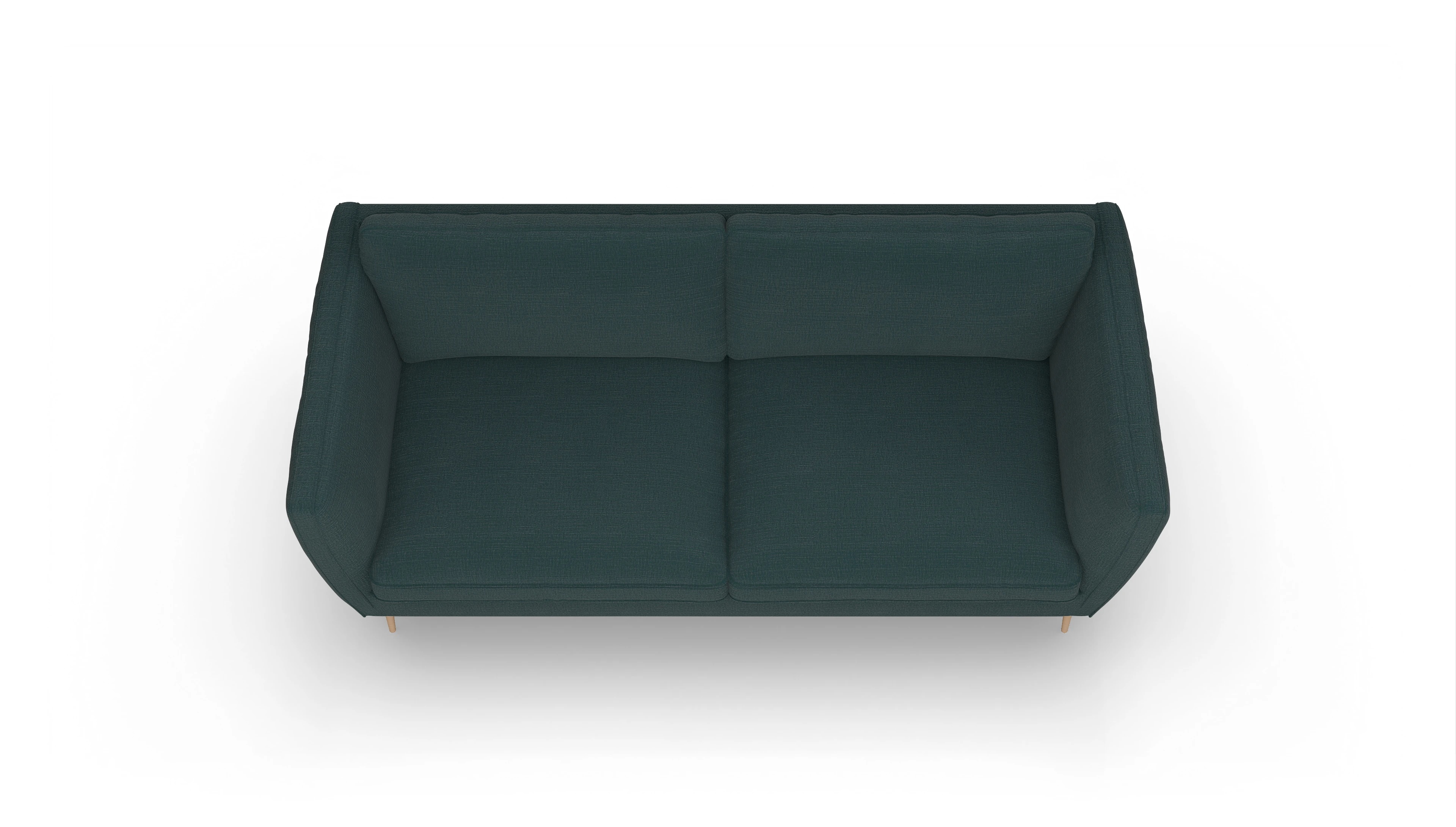 Sofa Karlsen in Stoff Ansicht des Produktes Karlsen 3-Sitzer in Stoff blau