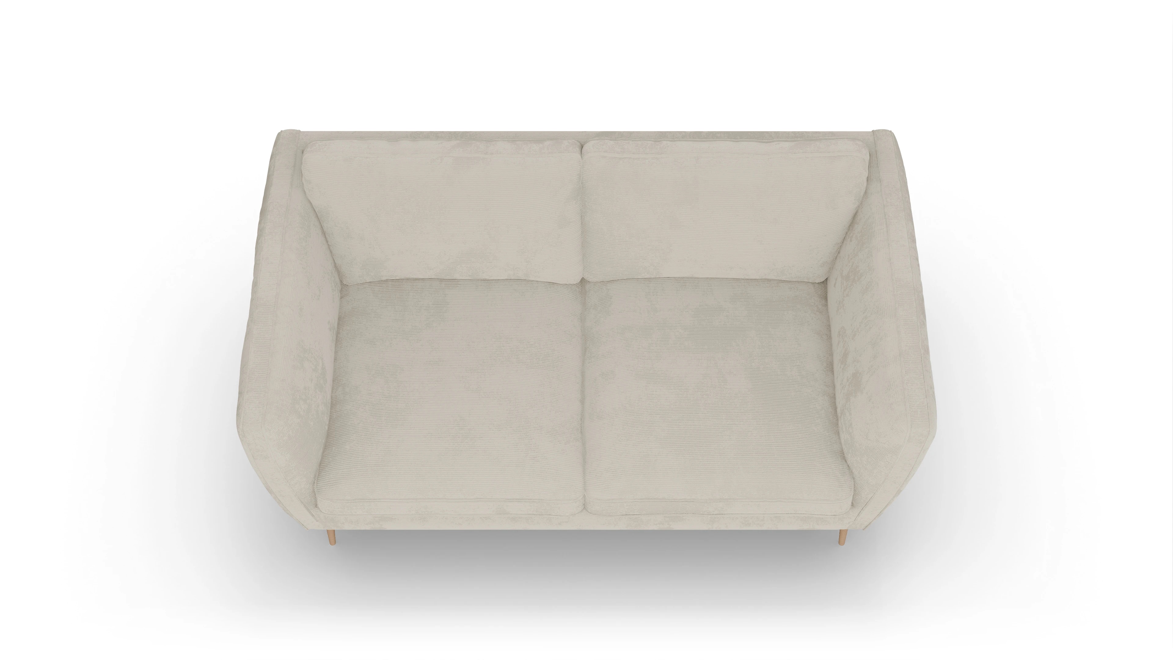 Ansicht des Produktes Karlsen 2-Sitzer in Cord weiß