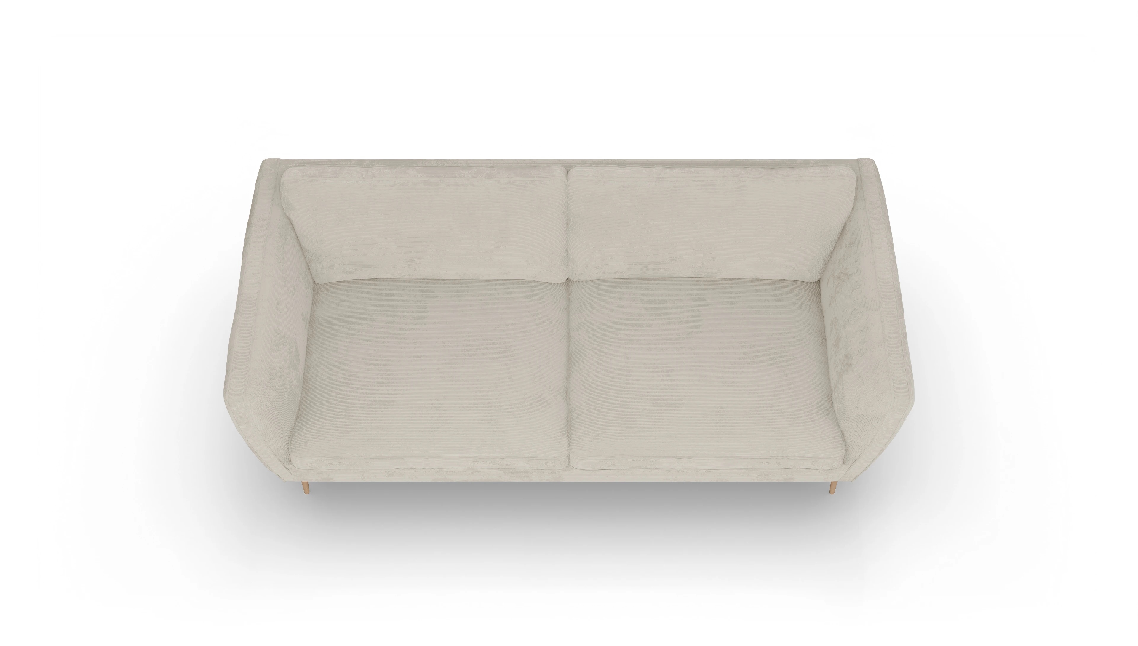 Ansicht des Produktes Karlsen 3-Sitzer in Cord weiß