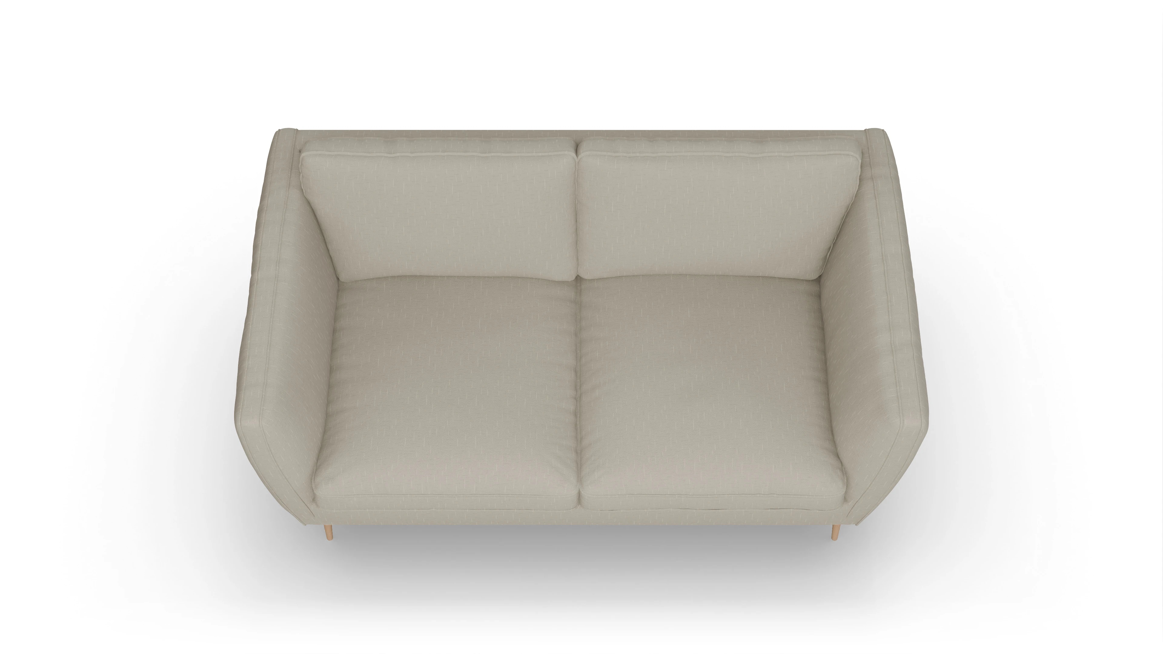 Ansicht des Produktes Karlsen 2-Sitzer in Stoff weiß