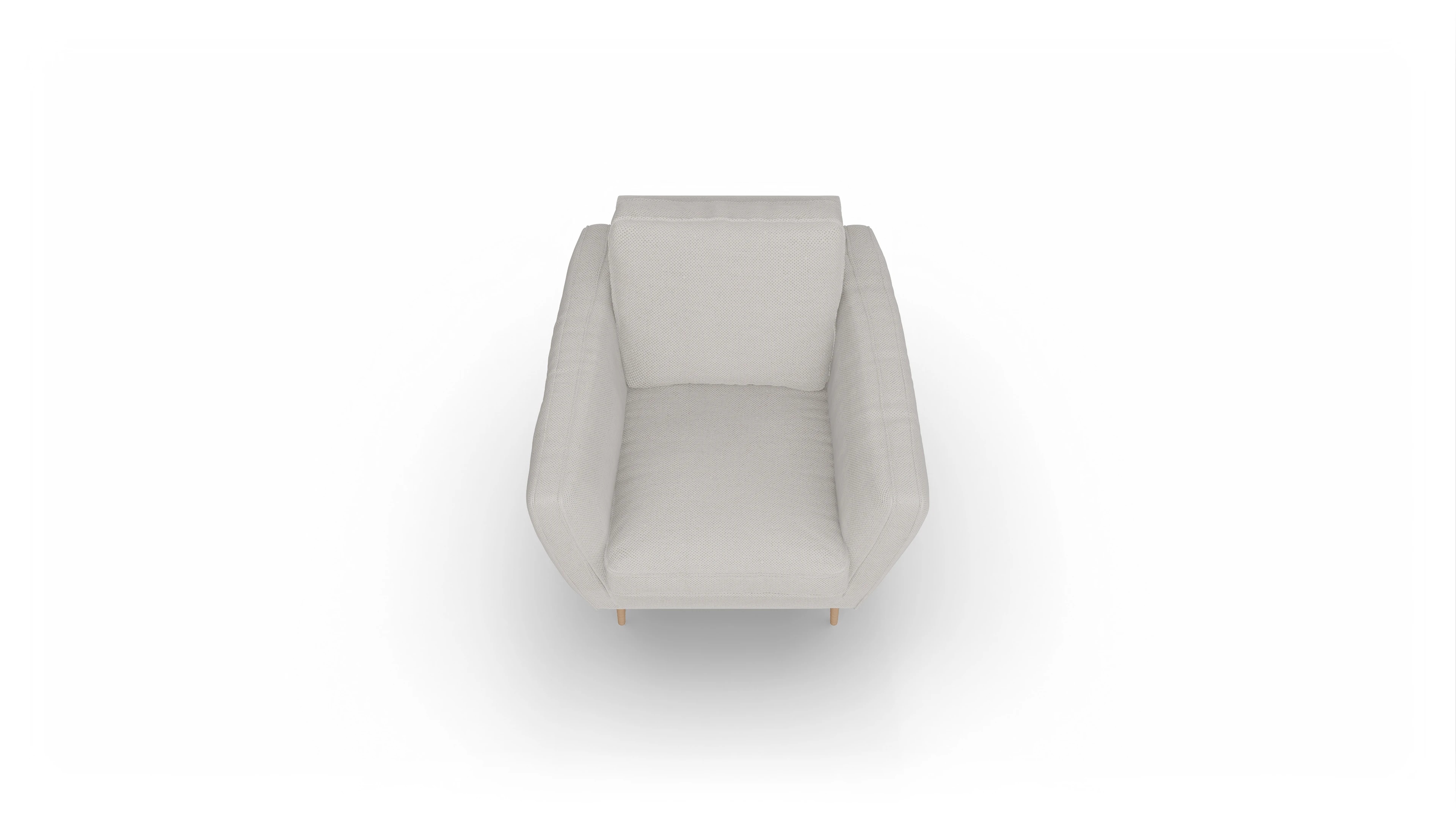 Ansicht des Produktes Karlsen Sessel in Stoff weiß