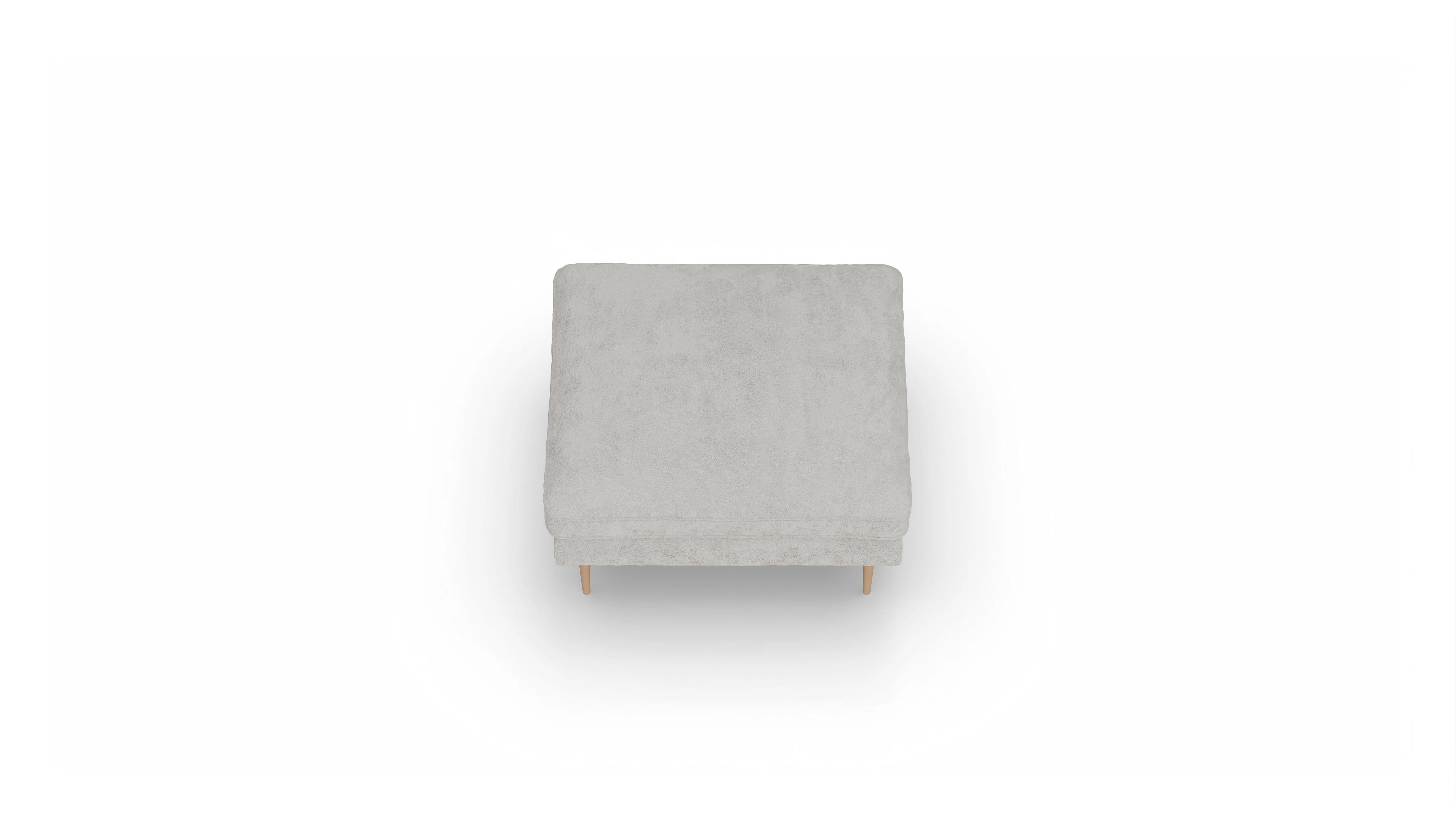 Hocker Karlsen in Stoff Ansicht des Produktes Karlsen Hocker in Stoff weiß
