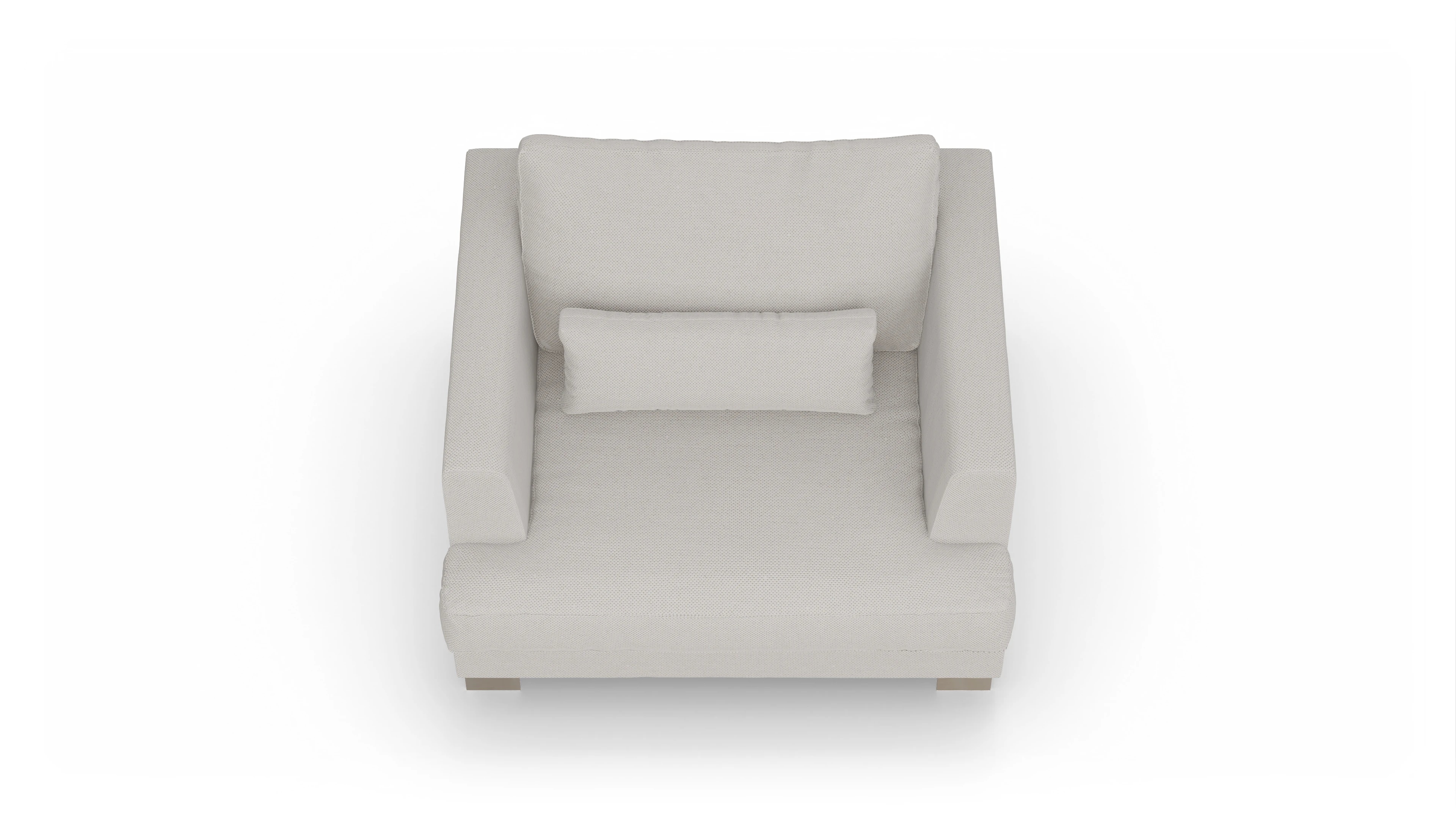 Ansicht des Produktes Odense Sessel in Stoff weiß