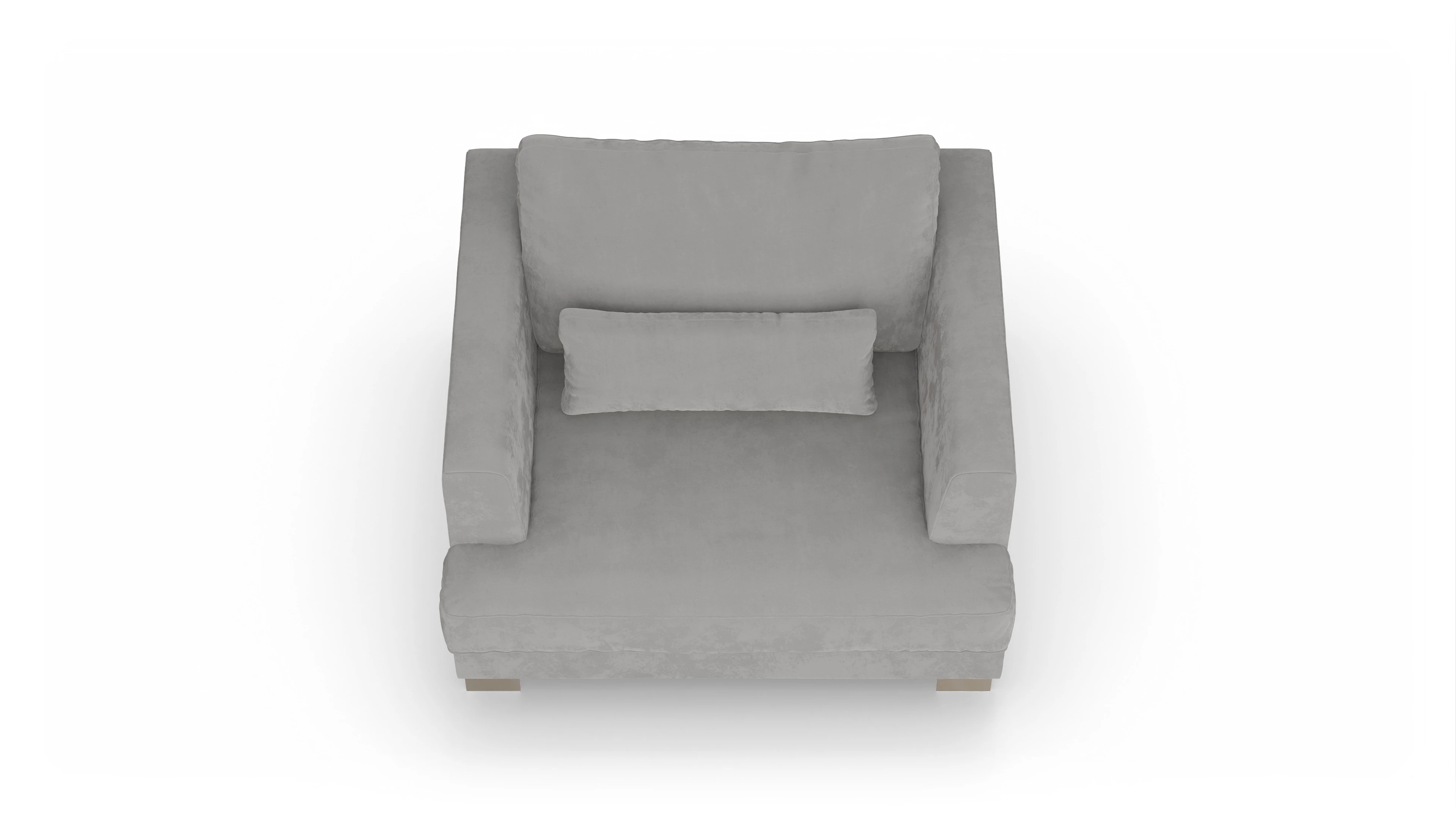 Ansicht des Produktes Odense Sessel in Samt grau