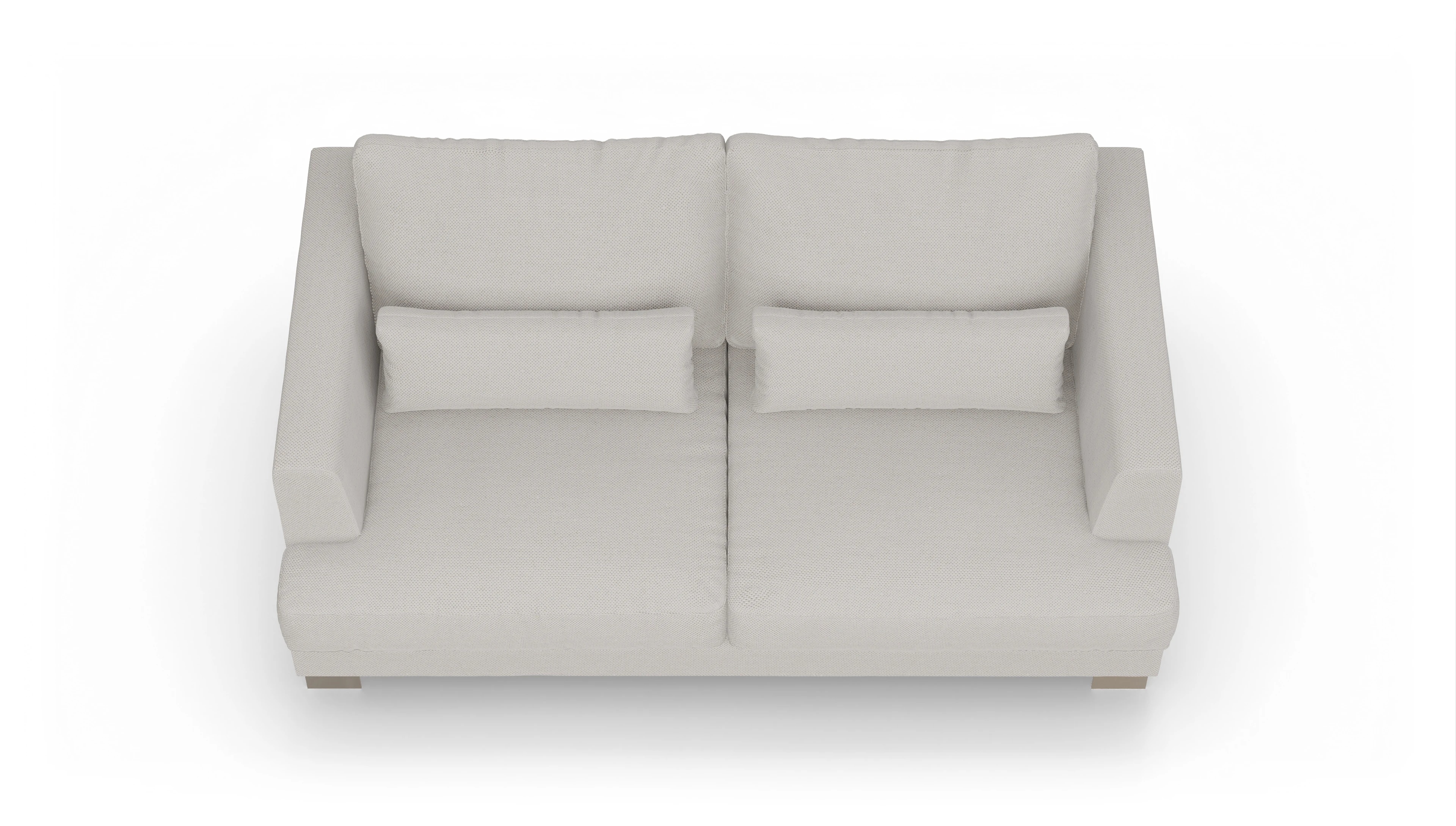 Ansicht des Produktes Odense 2-Sitzer in Stoff weiß