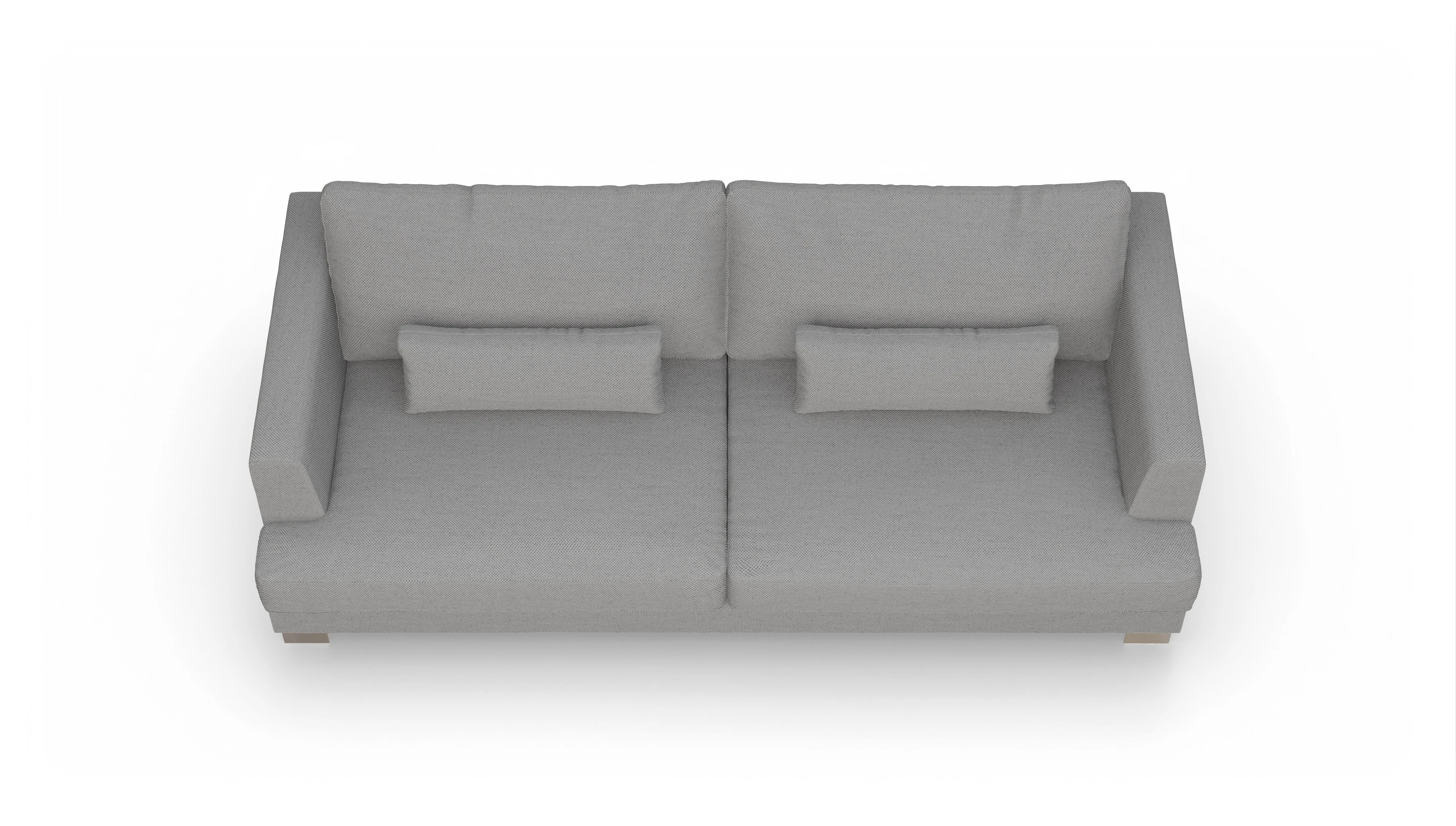 Sofa Odense in Stoff Ansicht des Produktes Odense 3-Sitzer in Stoff grau