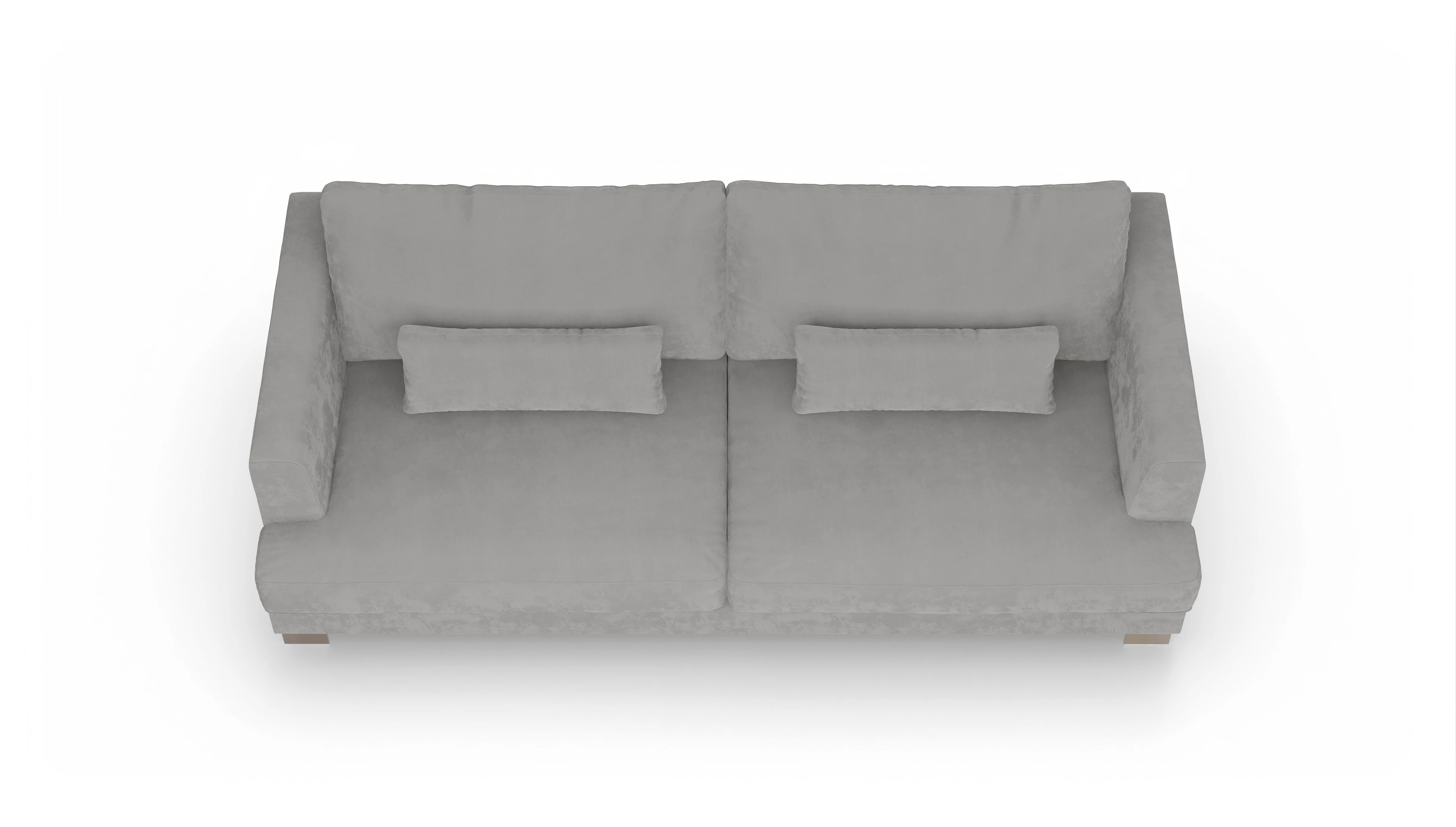 Ansicht des Produktes Odense 3-Sitzer in Samt grau