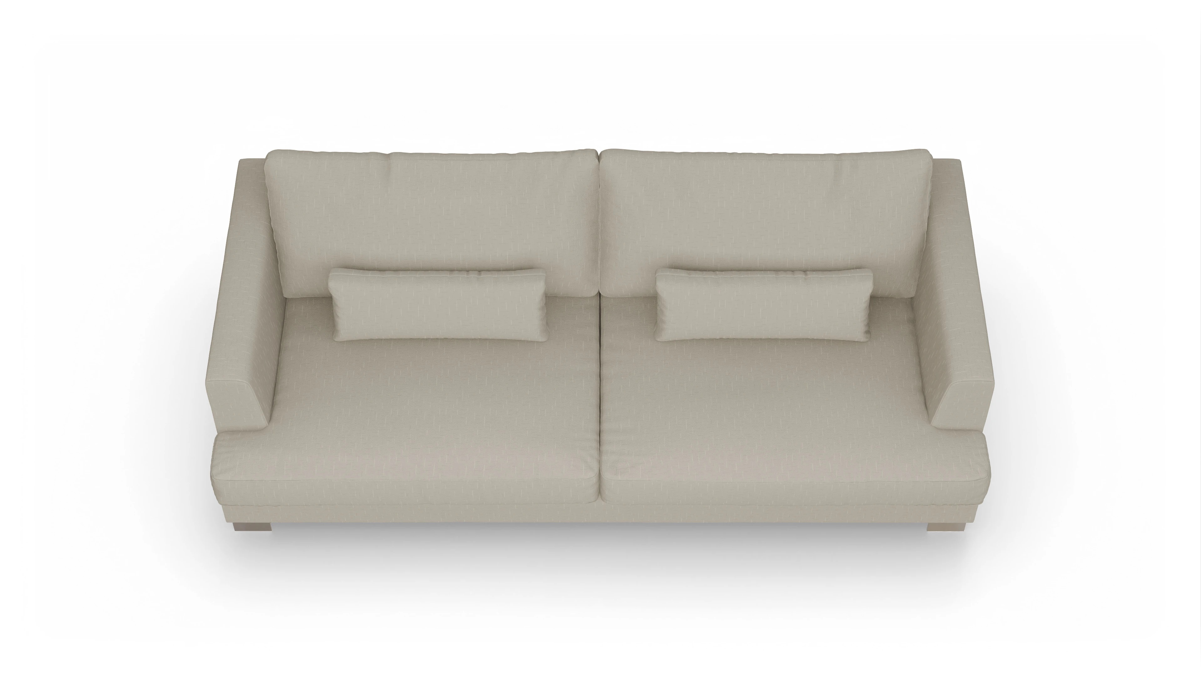 Ansicht des Produktes Odense 3-Sitzer in Stoff weiß