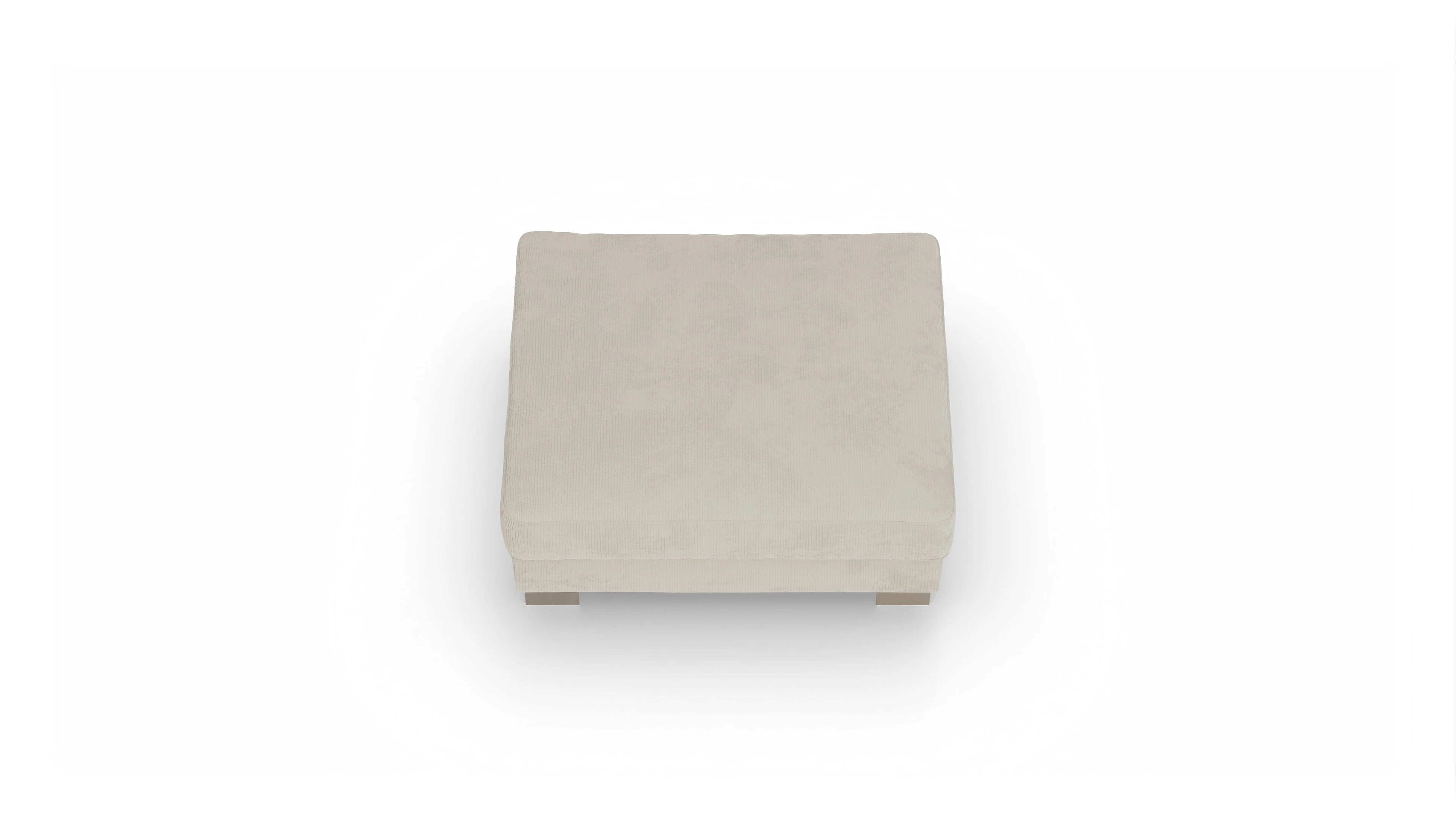 Ansicht des Produktes Odense Hocker in Cord weiß