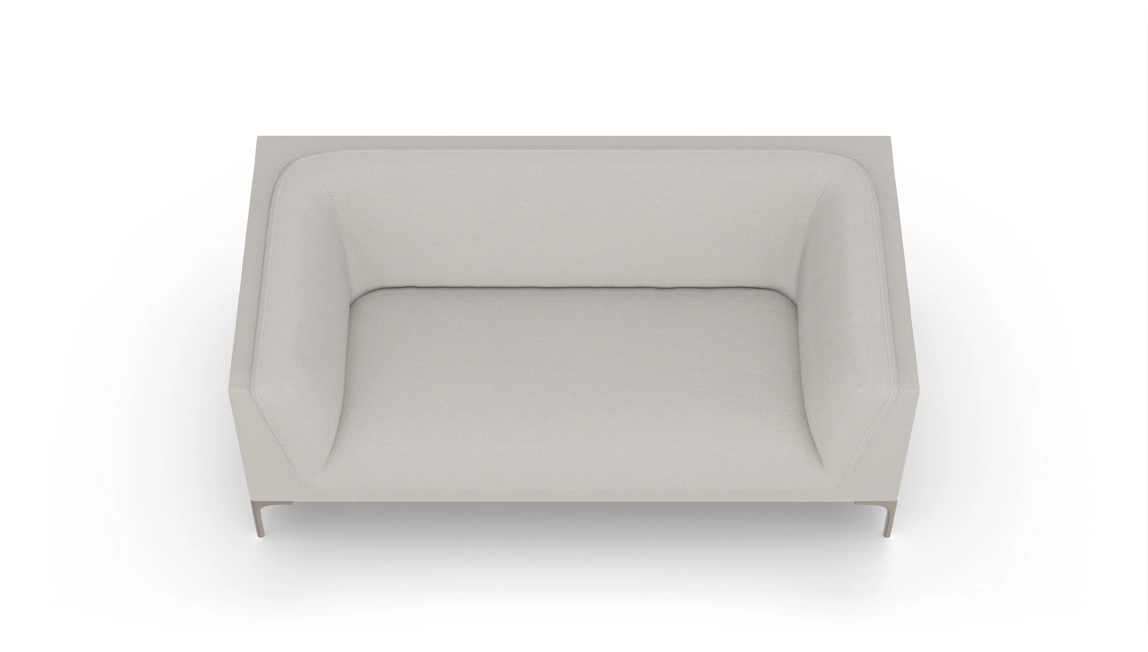 Ansicht des Produktes Martinsen 2-Sitzer in Stoff weiß