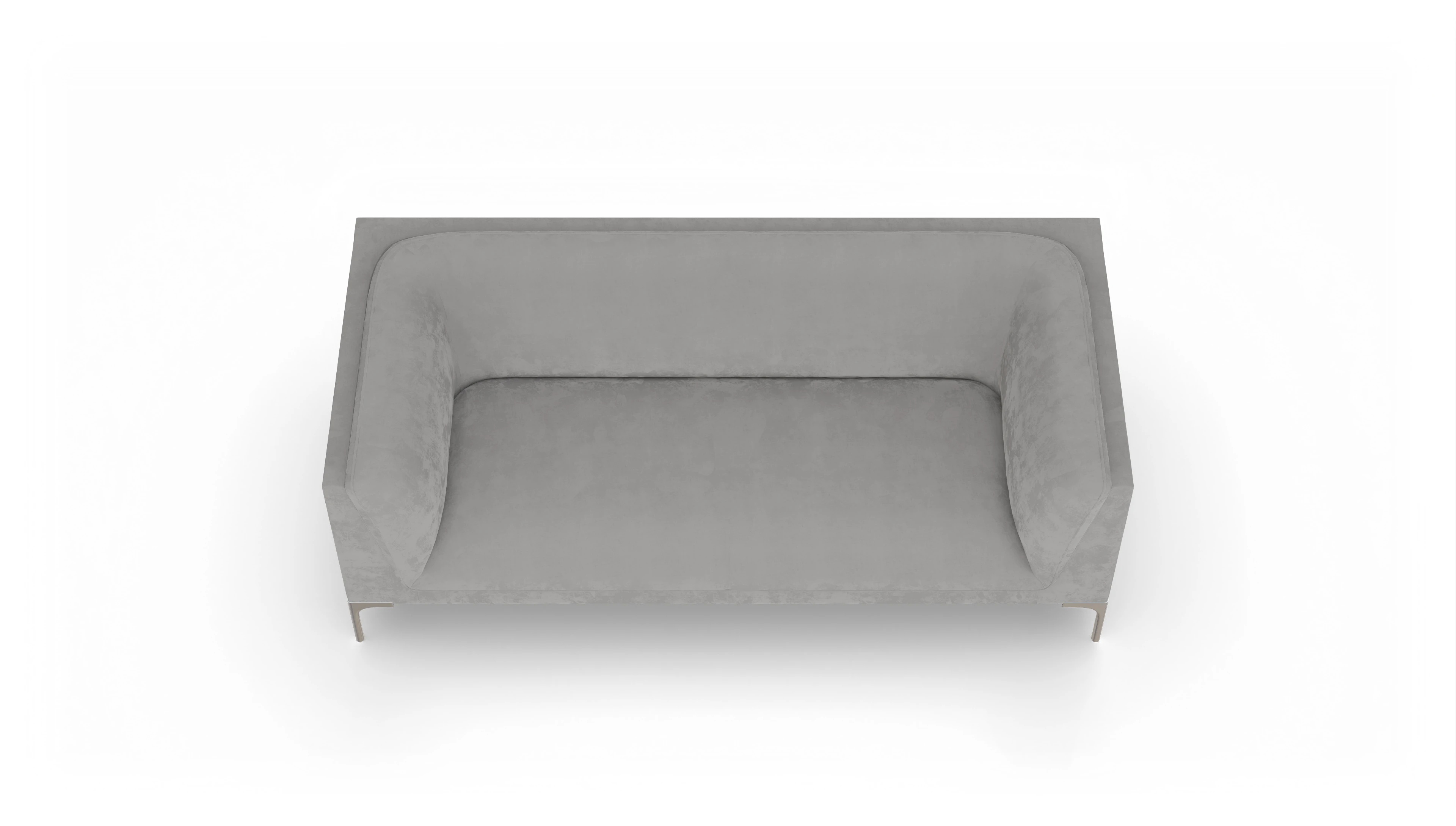 Ansicht des Produktes Martinsen 3-Sitzer in Samt grau