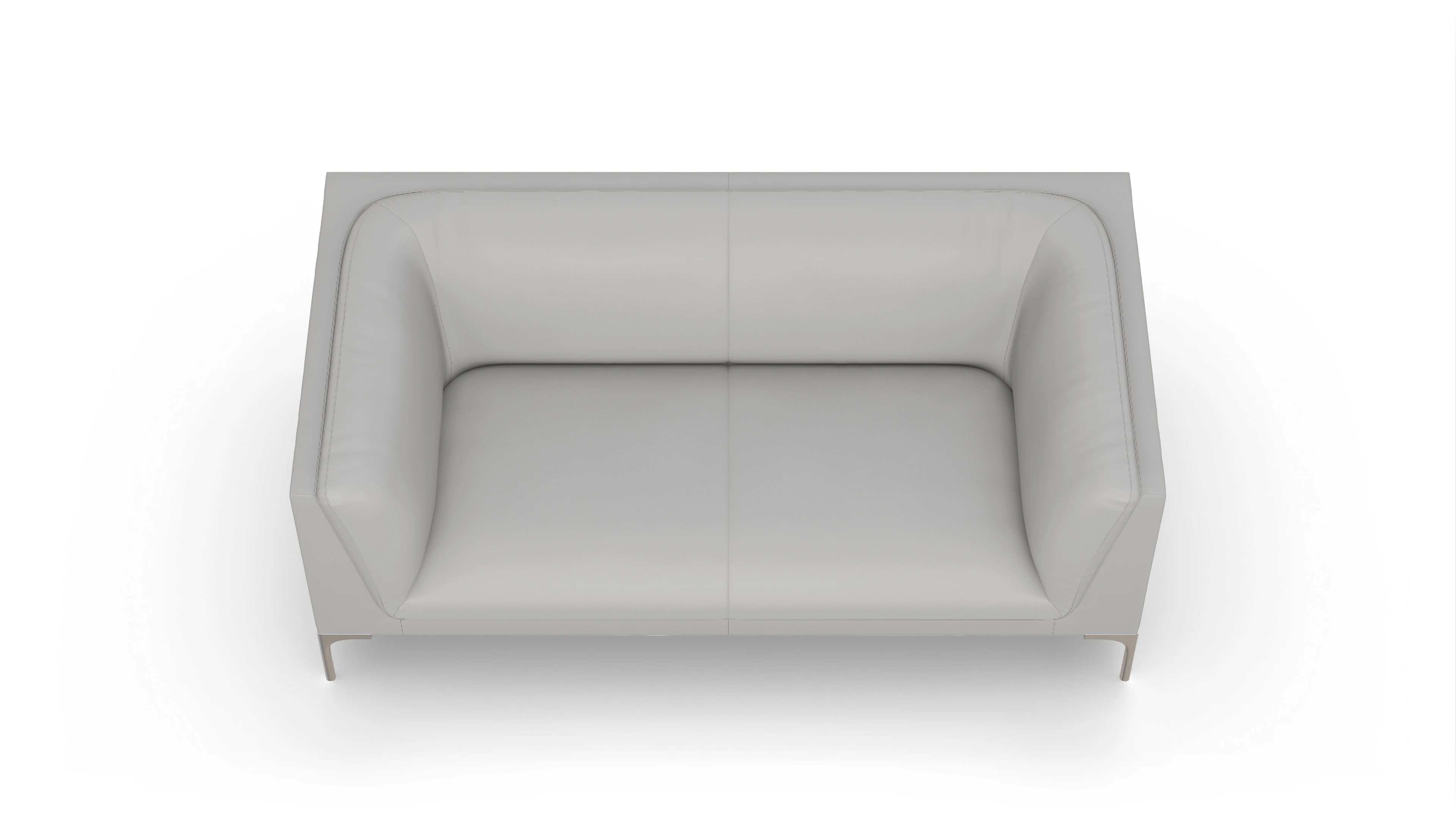 Ansicht des Produktes Martinsen 2-Sitzer in Leder weiß