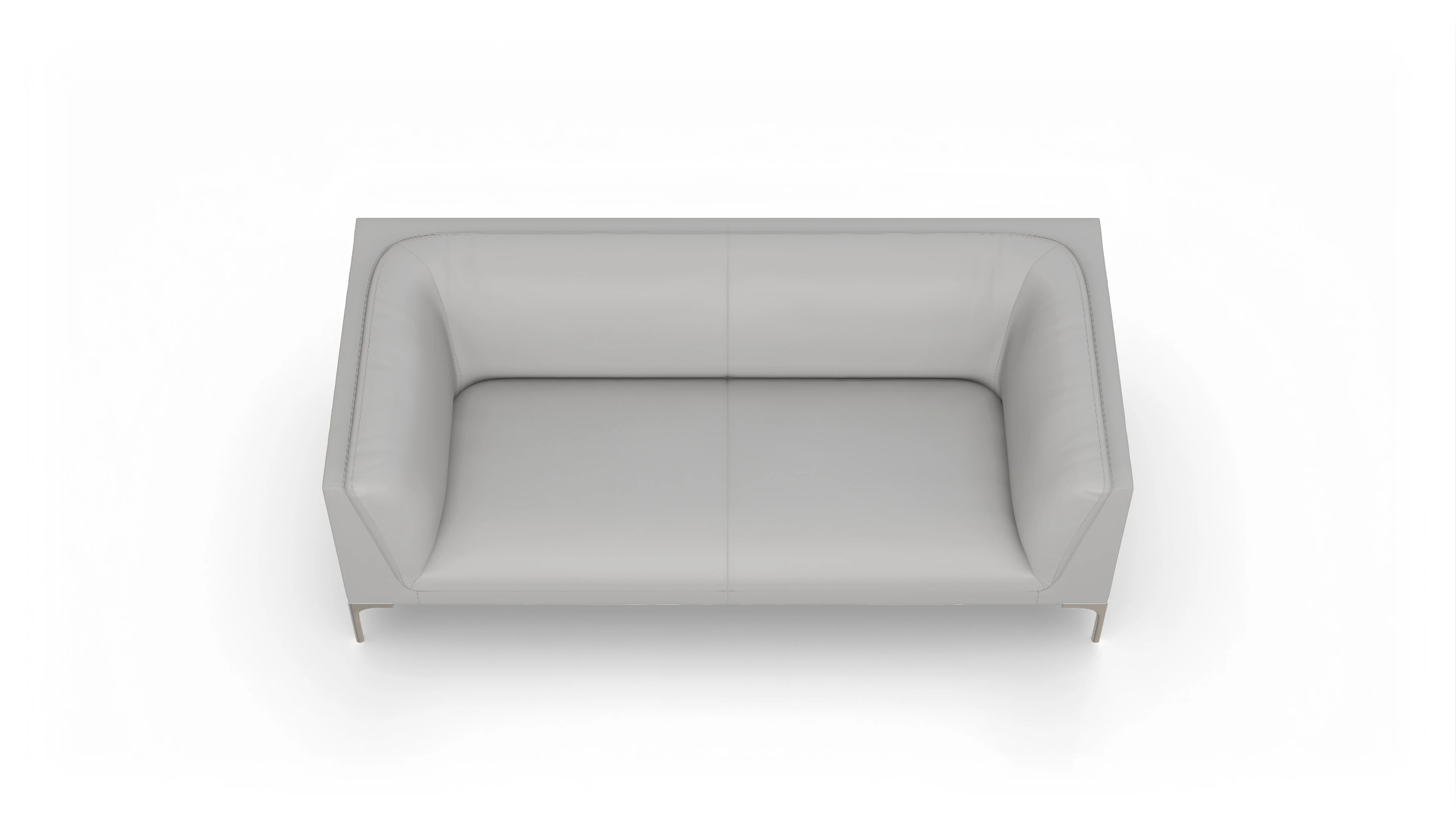 Ansicht des Produktes Martinsen 3-Sitzer in Leder weiß