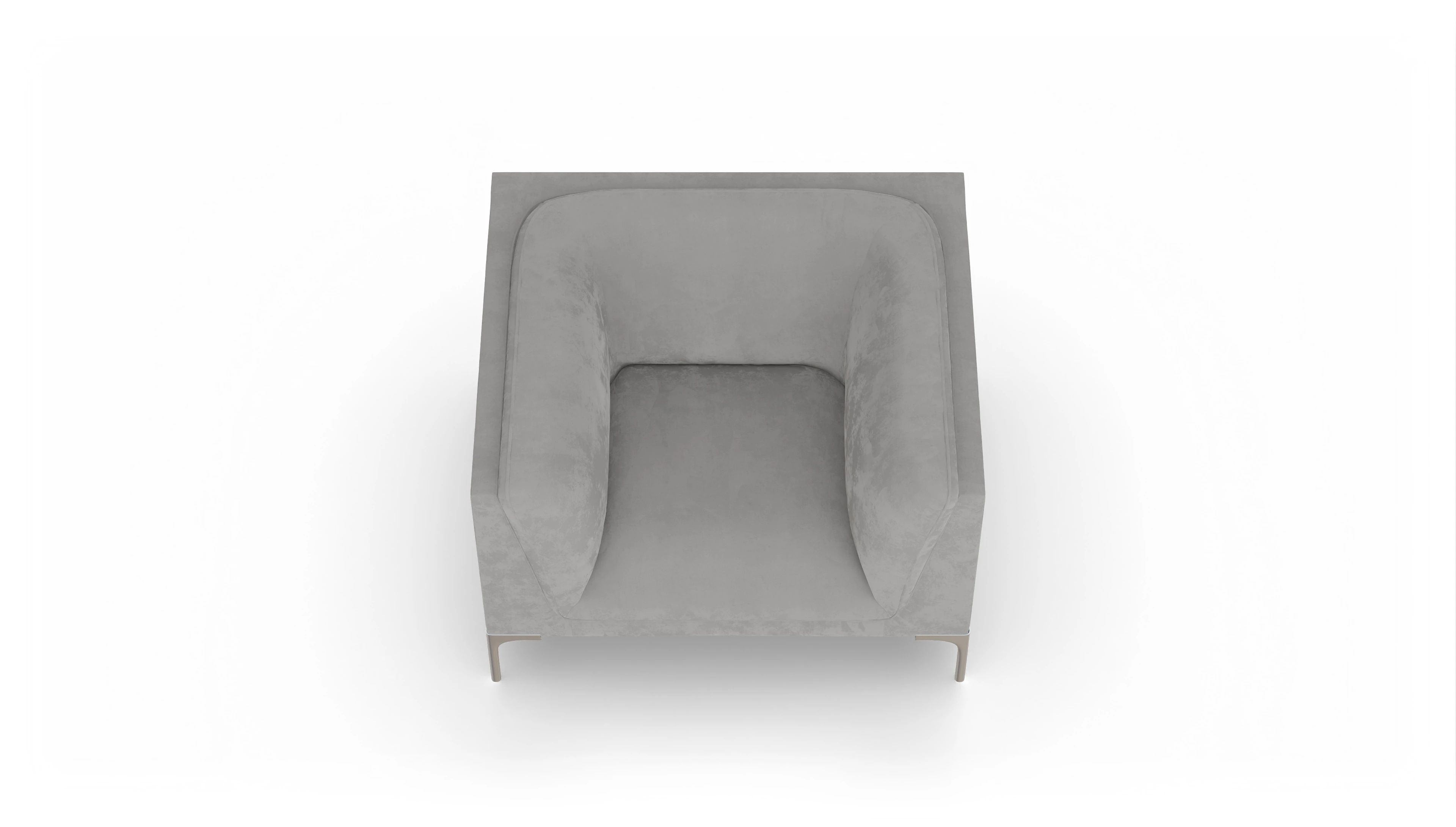 Ansicht des Produktes Martinsen Sessel in Samt grau