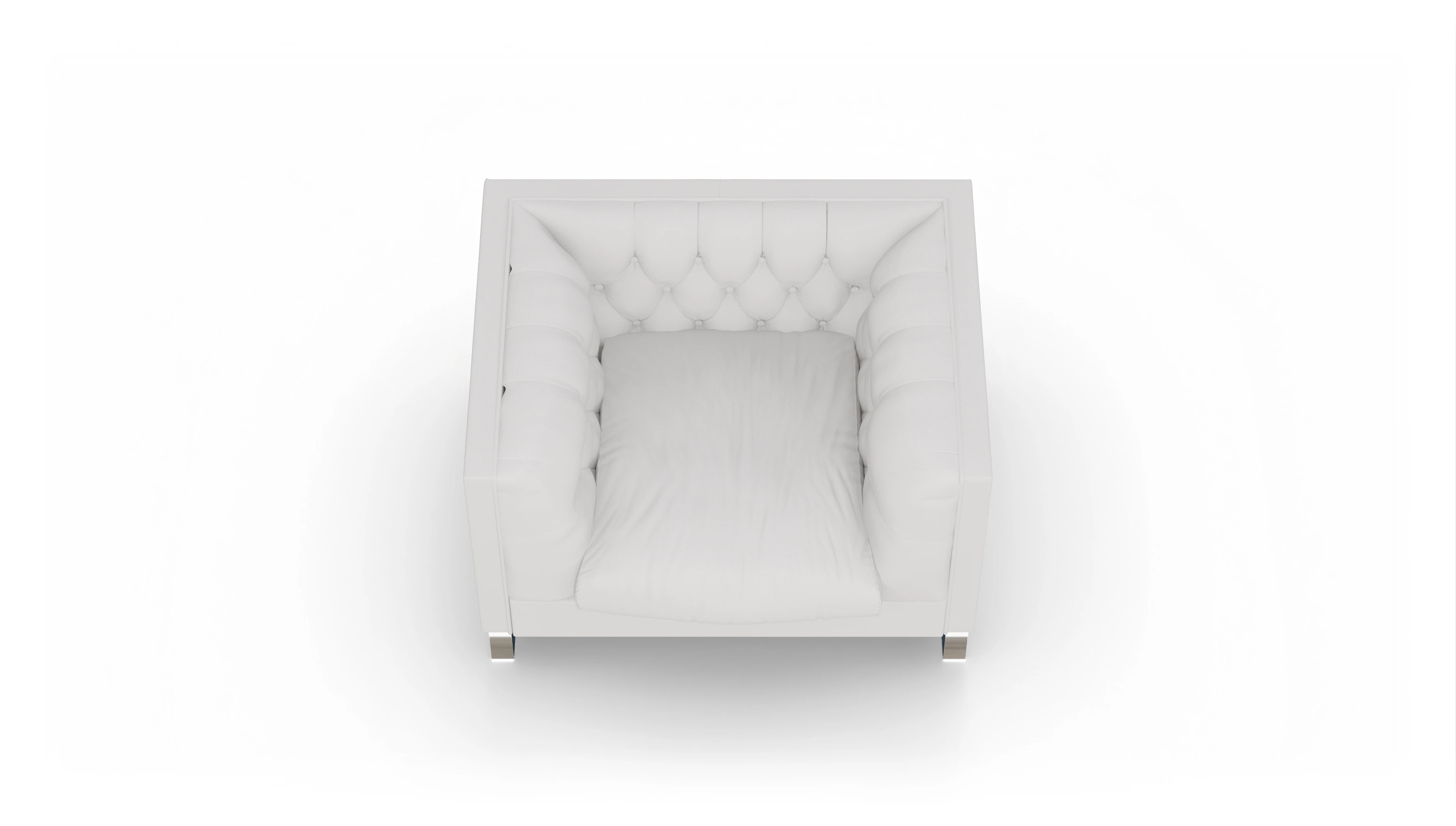 Ansicht des Produktes Nexus Sessel in Leder weiß