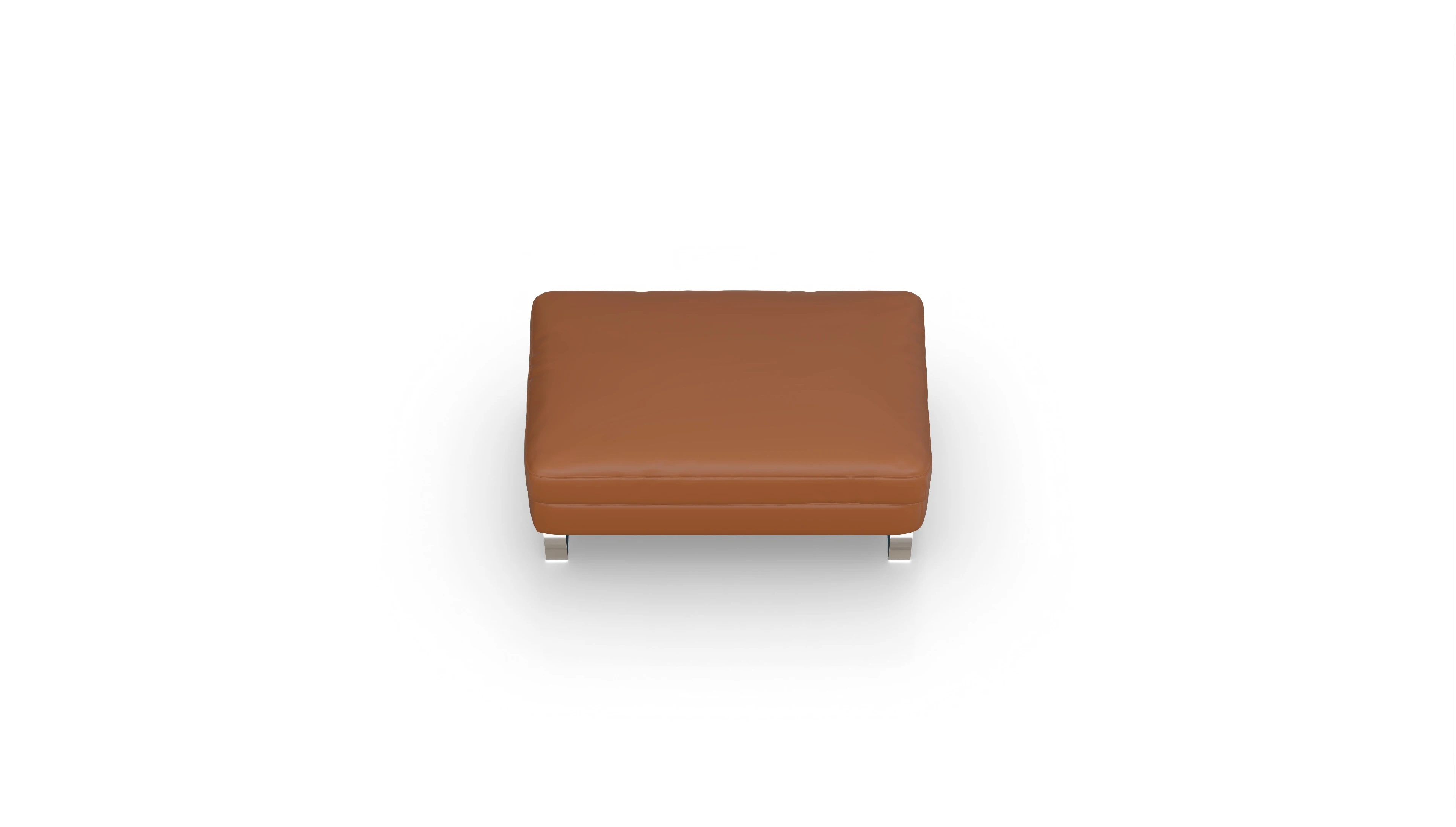 Ansicht des Produktes Nexus Hocker in Leder braun