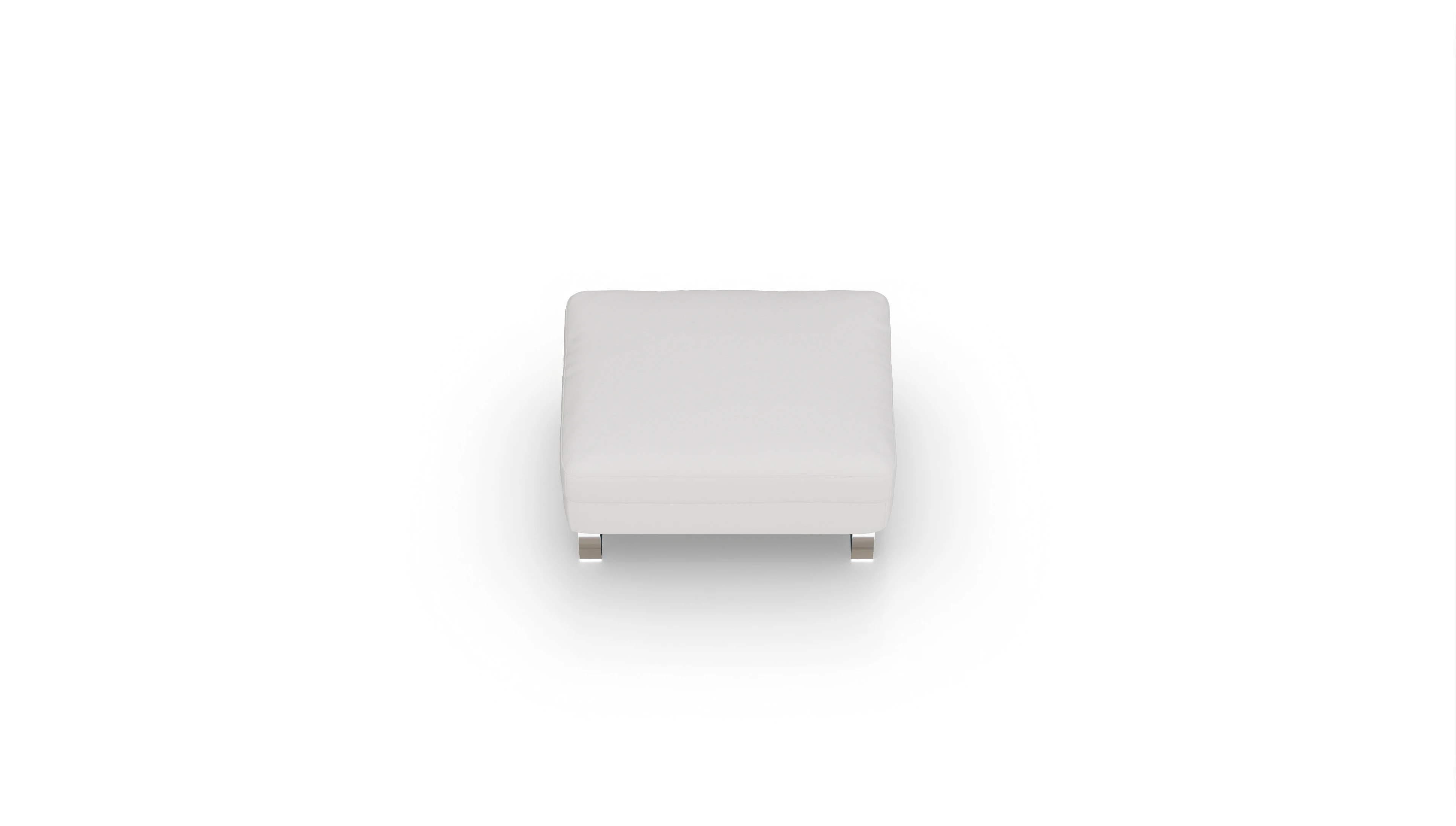 Ansicht des Produktes Nexus Hocker in Leder weiß