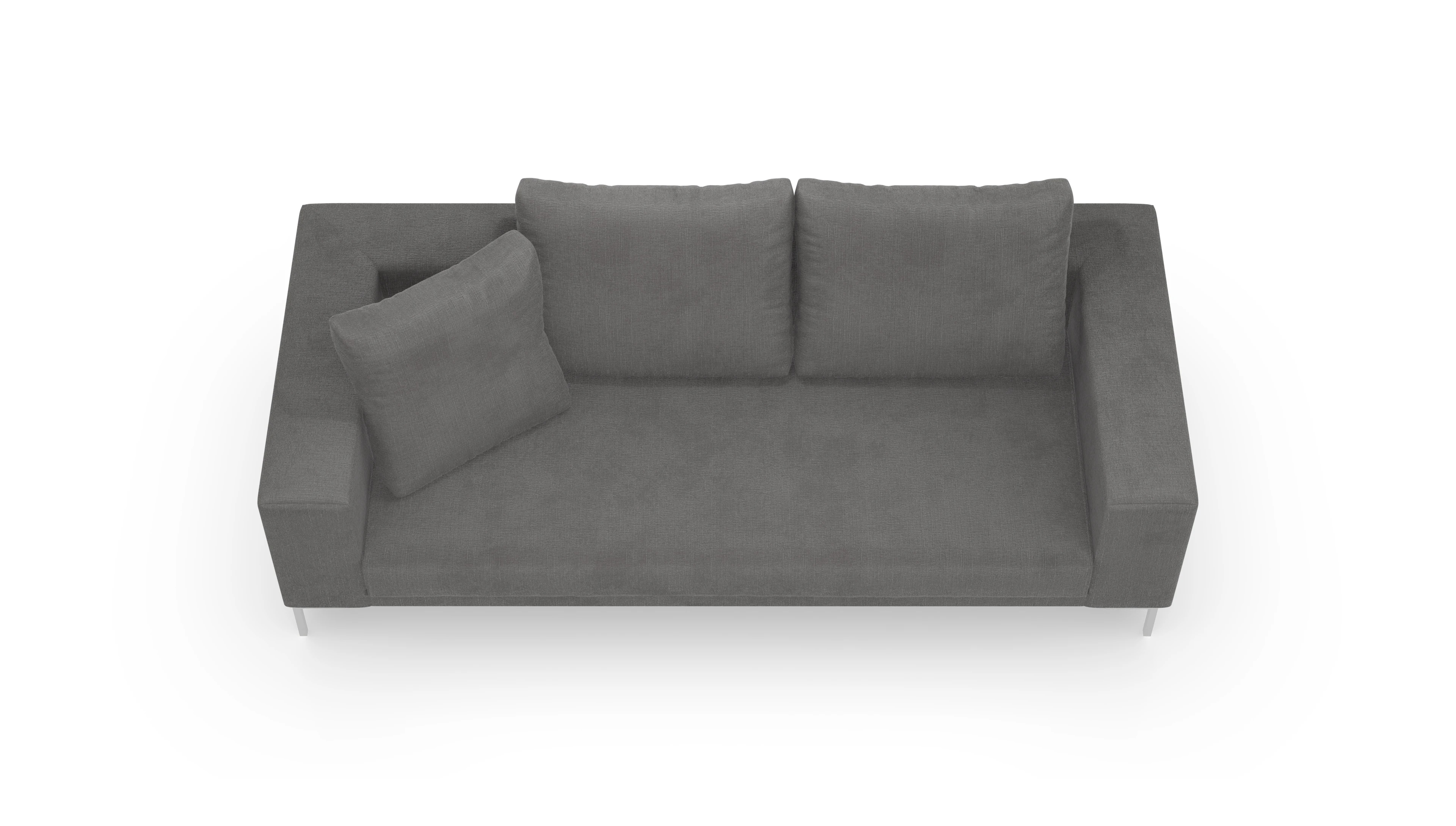 Designer-Sofa Caria in Stoff Ansicht des Produktes Caria 3-Sitzer in Stoff