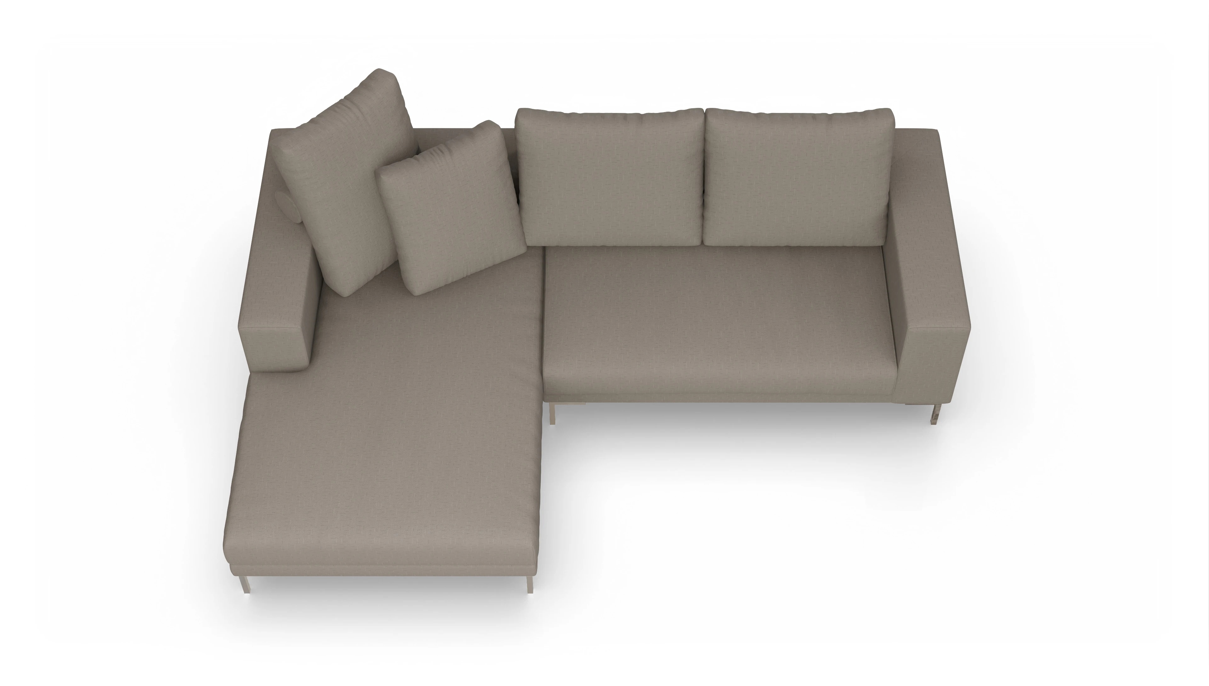 Ansicht des Produktes Caria Sofa mit Rec links in Stoff
