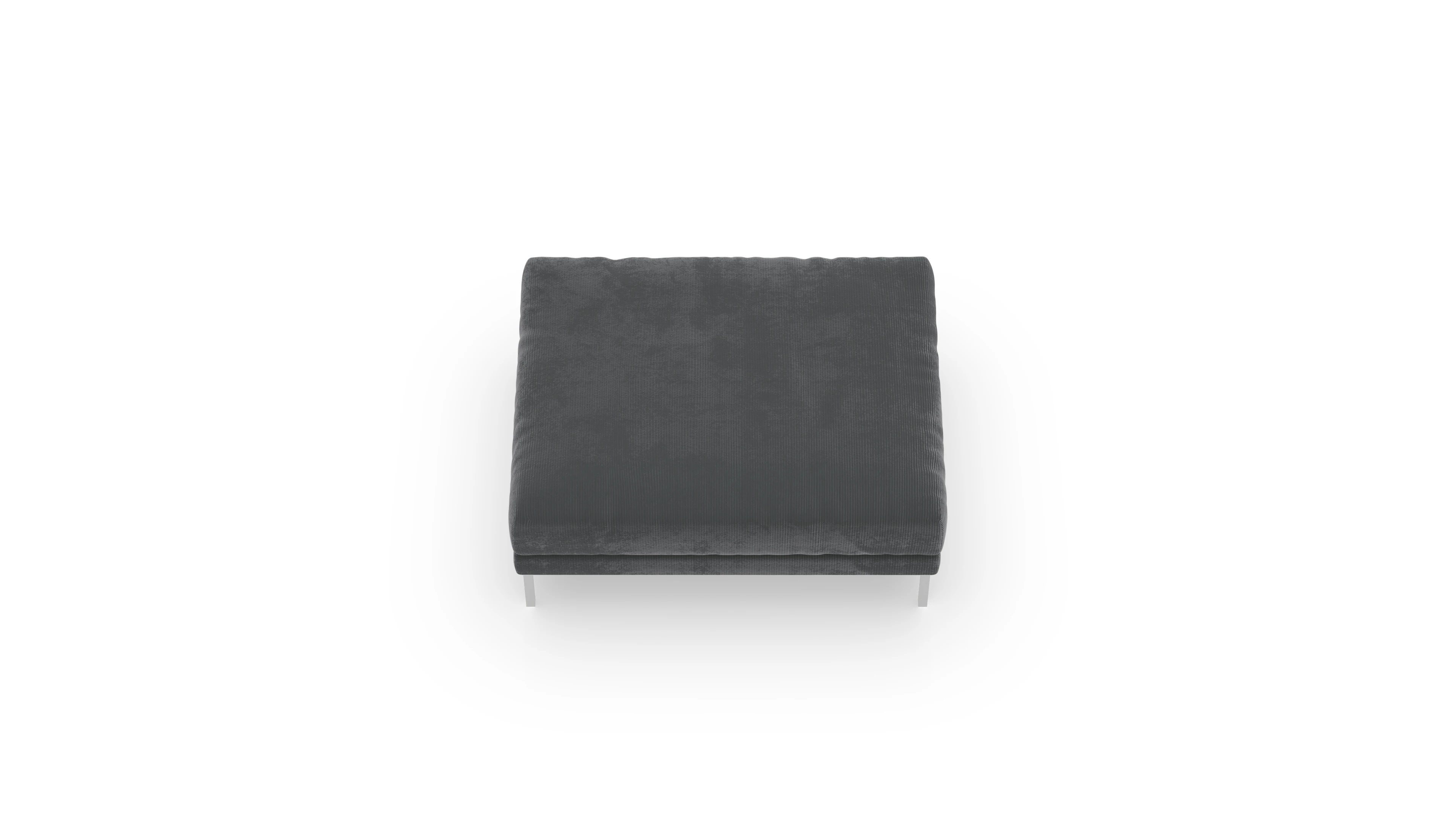 Fußhocker Caria in Stoff Ansicht des Produktes Caria Hocker in Cord