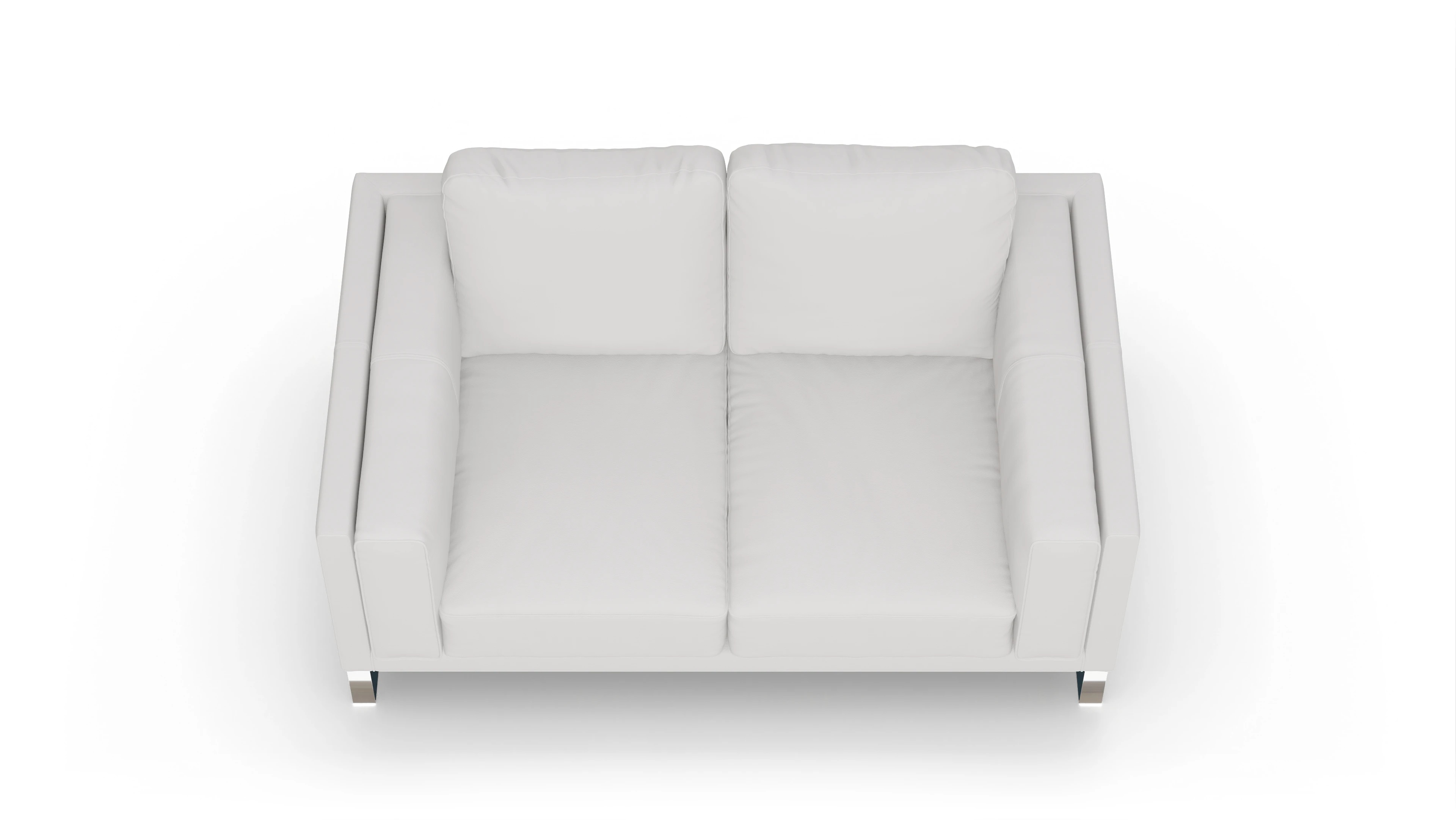 Ansicht des Produktes Cala 2-Sitzer in Leder weiß