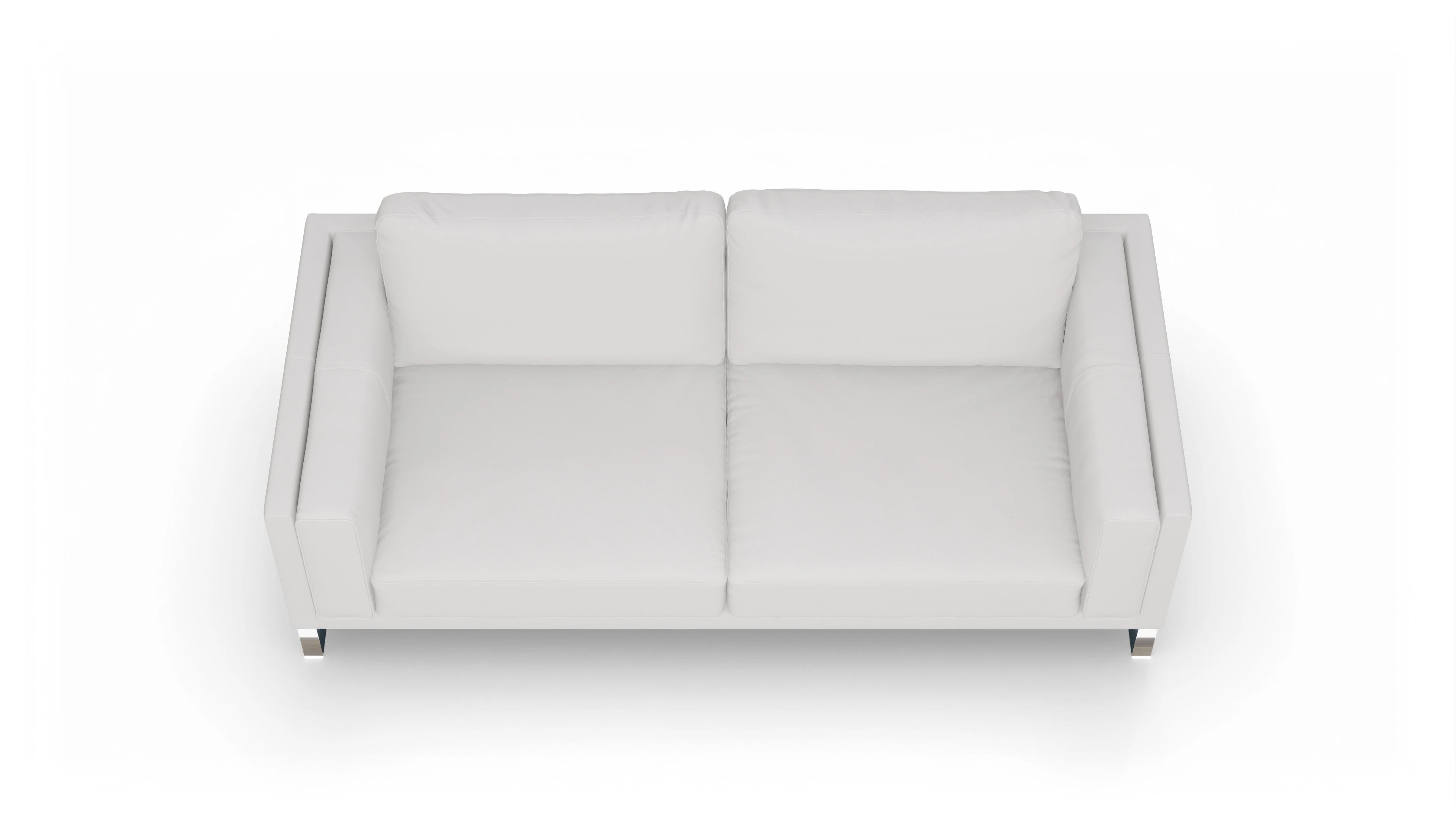 Ansicht des Produktes Cala 3,5-Sitzer in Leder weiß