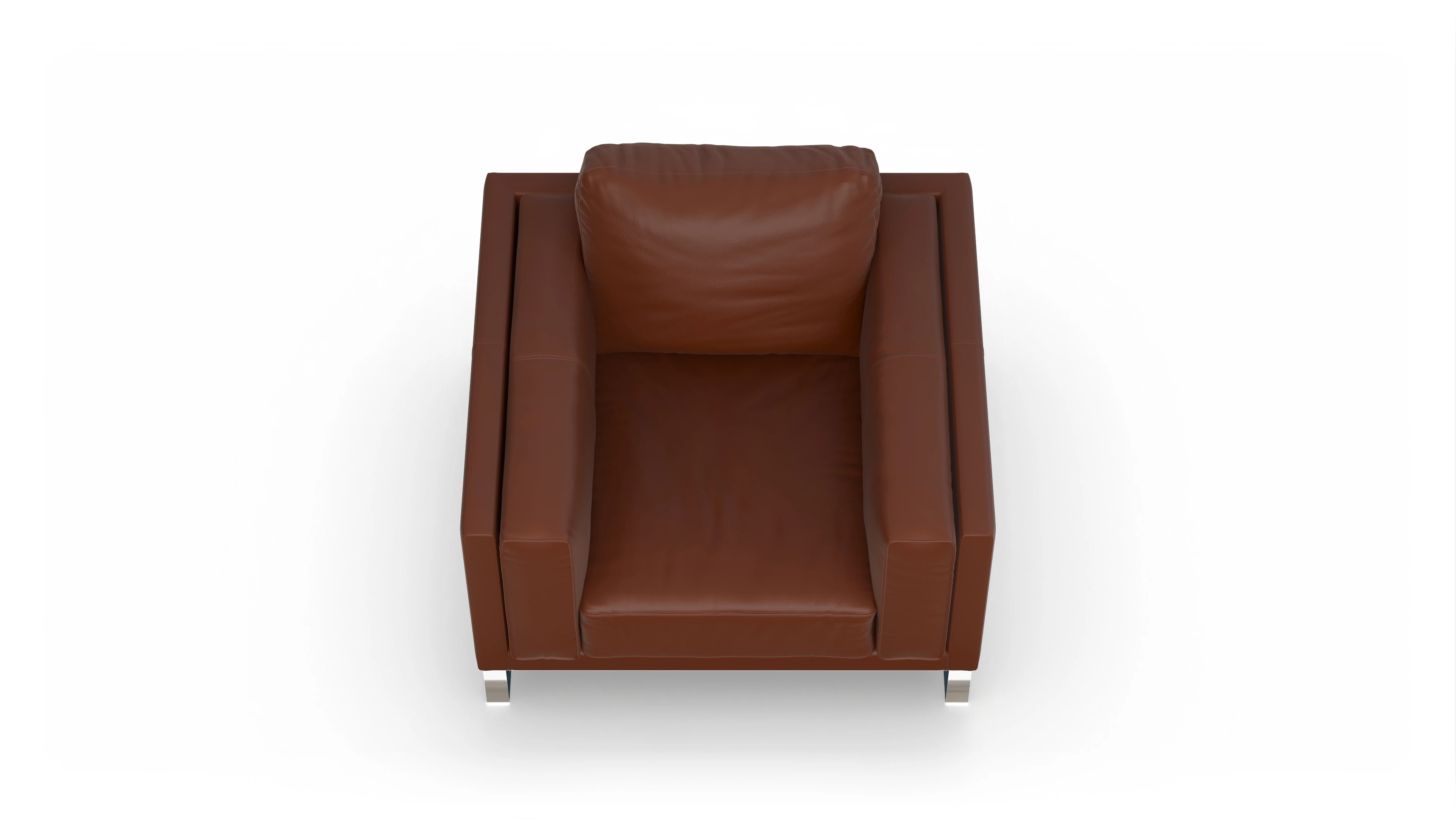 Ansicht des Produktes Cala Sessel in Leder braun