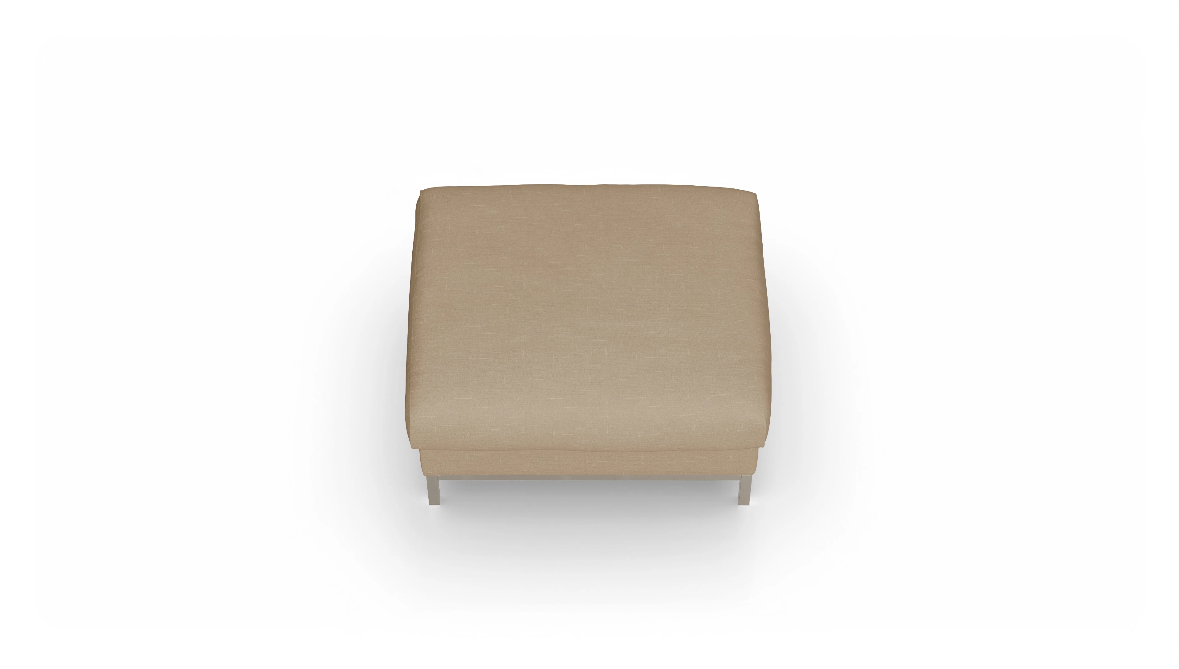 Ansicht des Produktes Paglia Hocker in Stoff braun