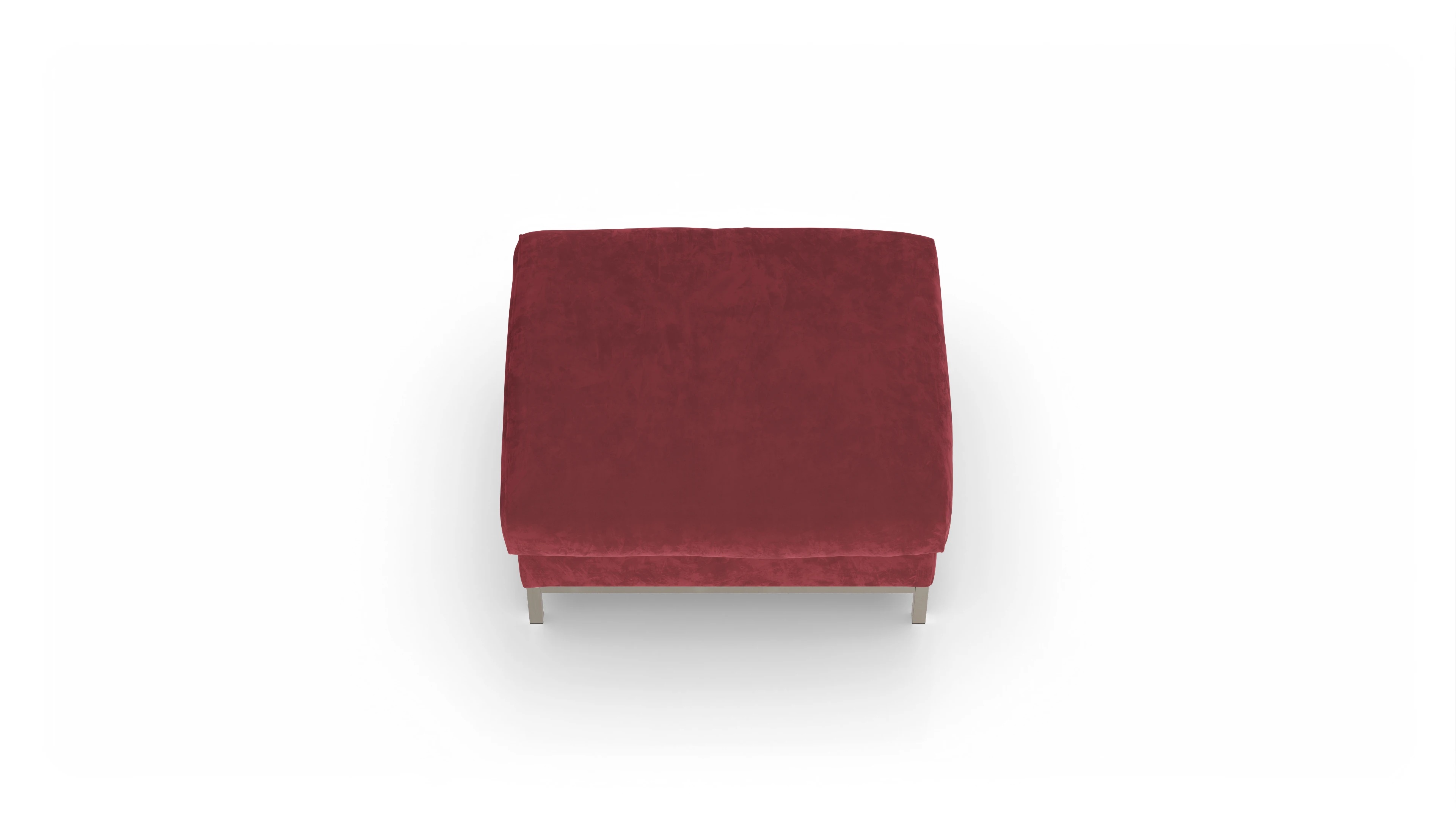 Ansicht des Produktes Paglia Hocker in Samt rot