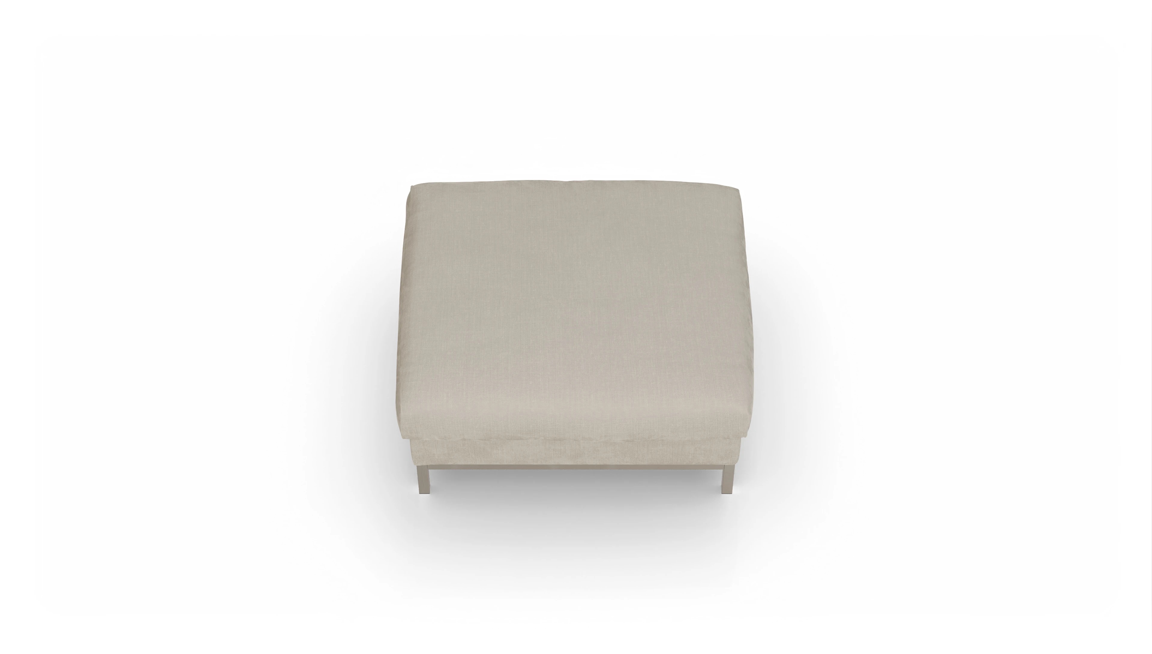 Designer-Hocker Paglia Ansicht des Produktes Paglia Hocker in Stoff beige