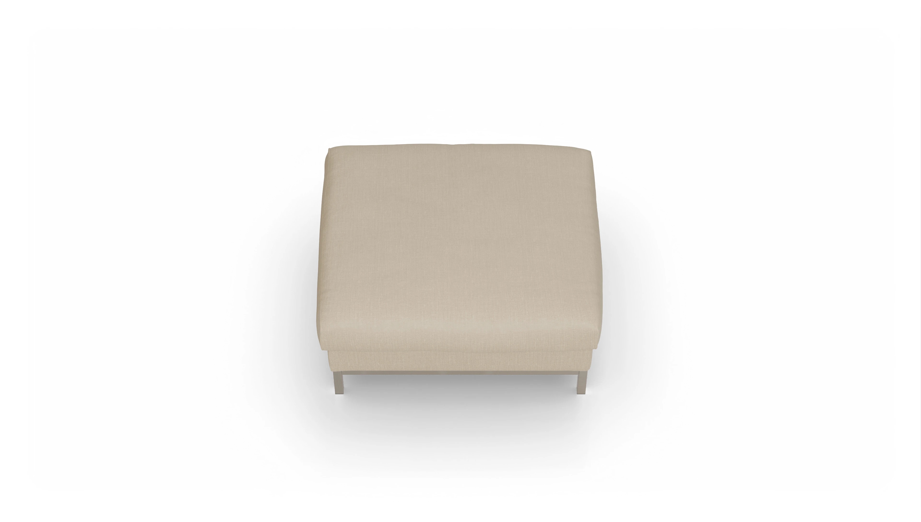 Designer-Hocker Paglia Ansicht des Produktes Paglia Hocker in Stoff beige