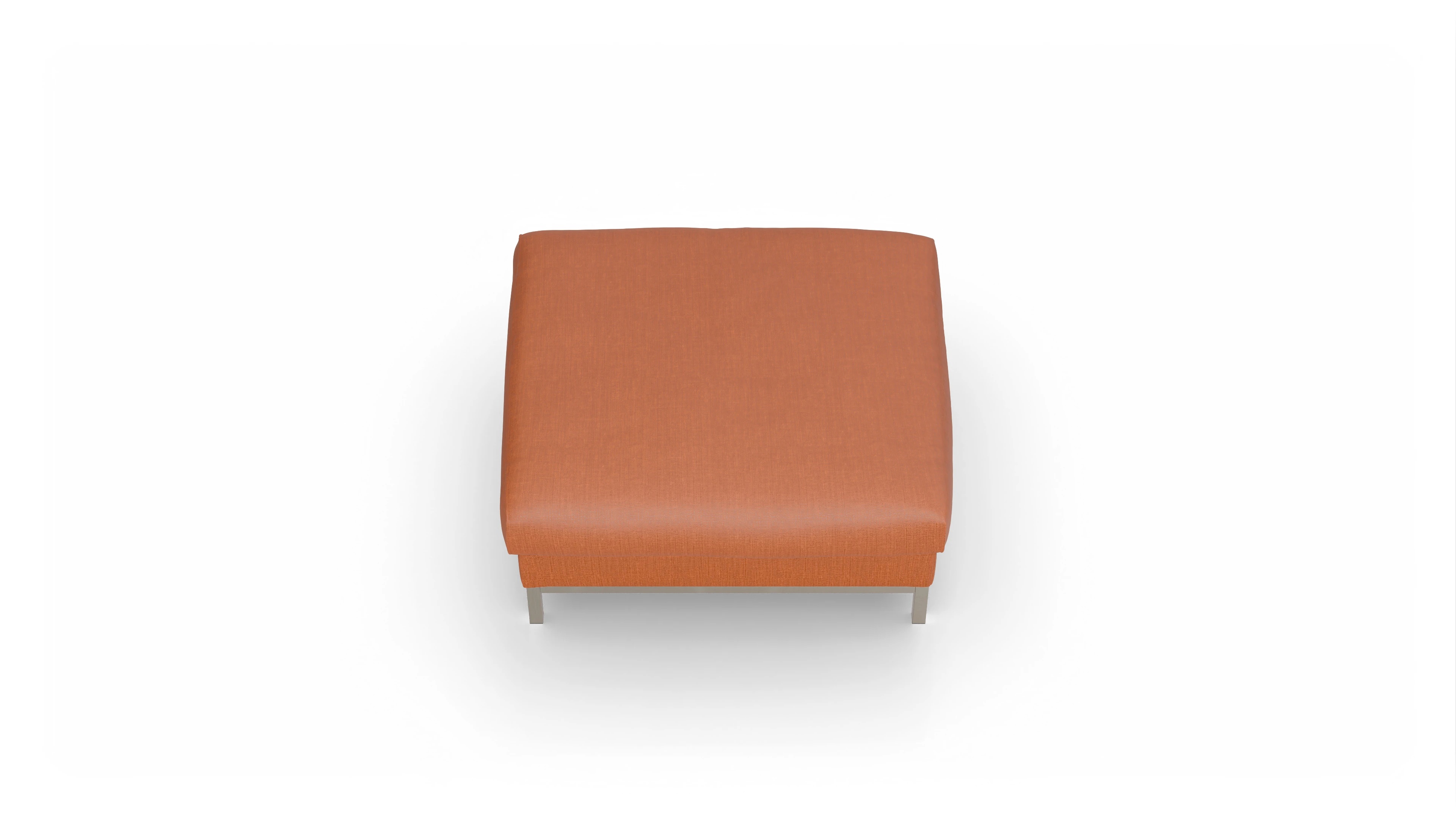 Ansicht des Produktes Paglia Hocker in Stoff orange