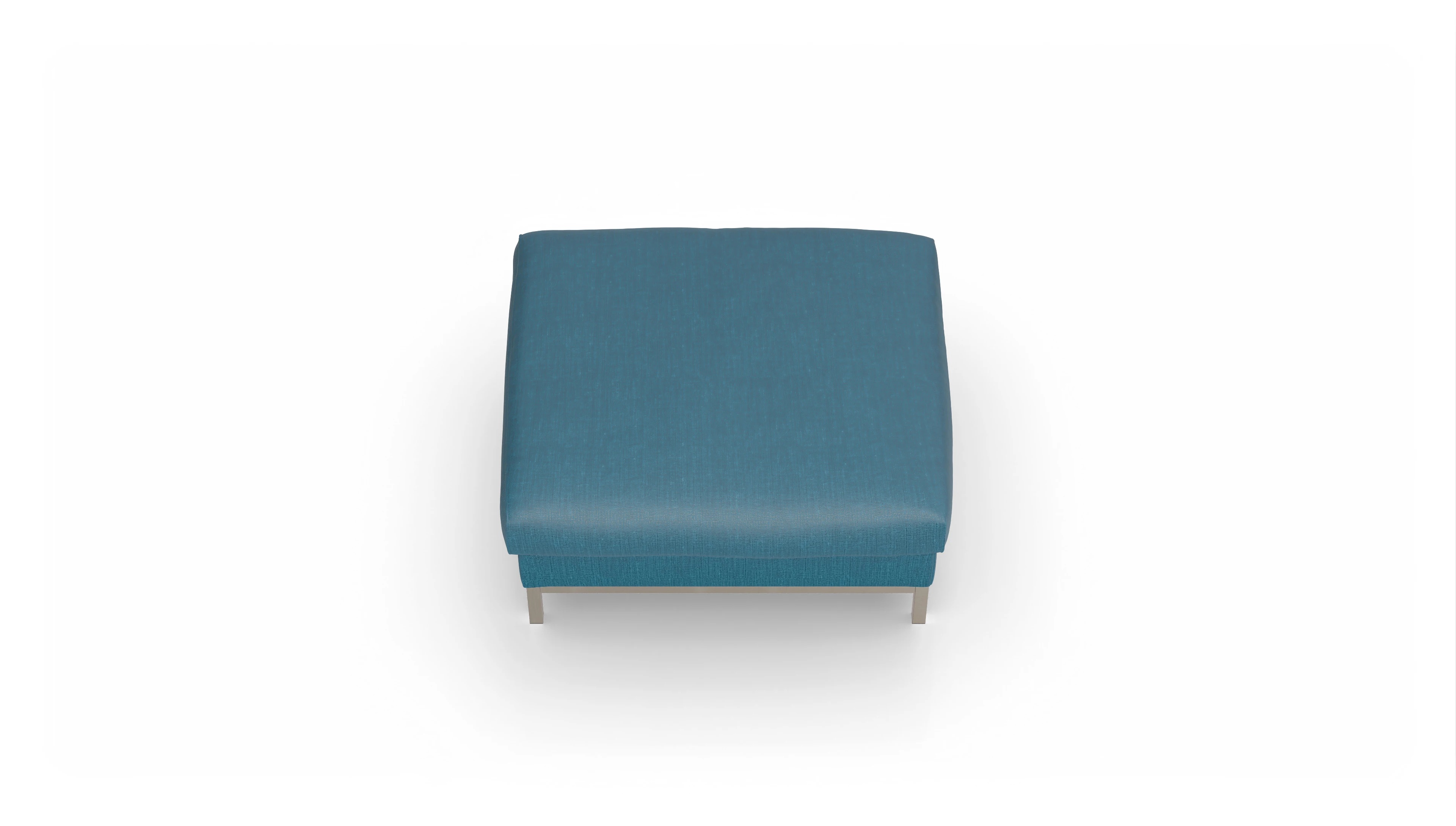 Ansicht des Produktes Paglia Hocker in Stoff blau